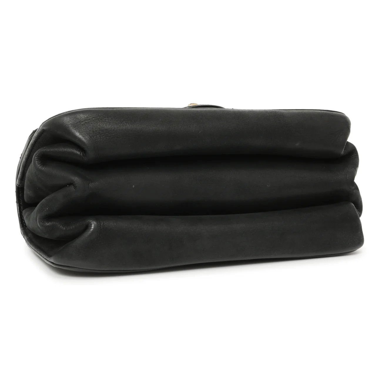 Chanel Black Calfskin Quilted Small Straight Lined Flap - Image 3