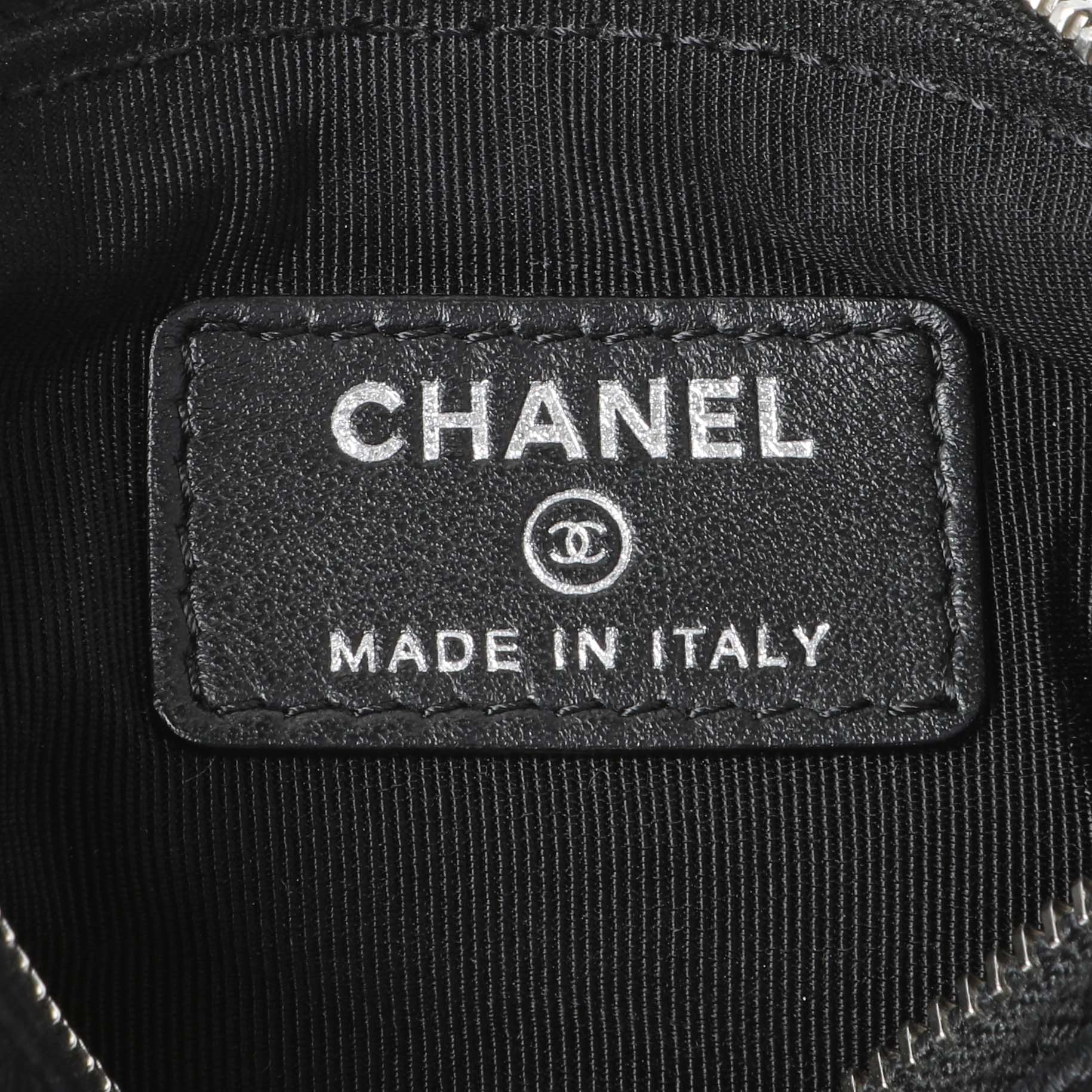 Chanel Black Calfskin Tassel Small Cosmetic Pouch - Image 5