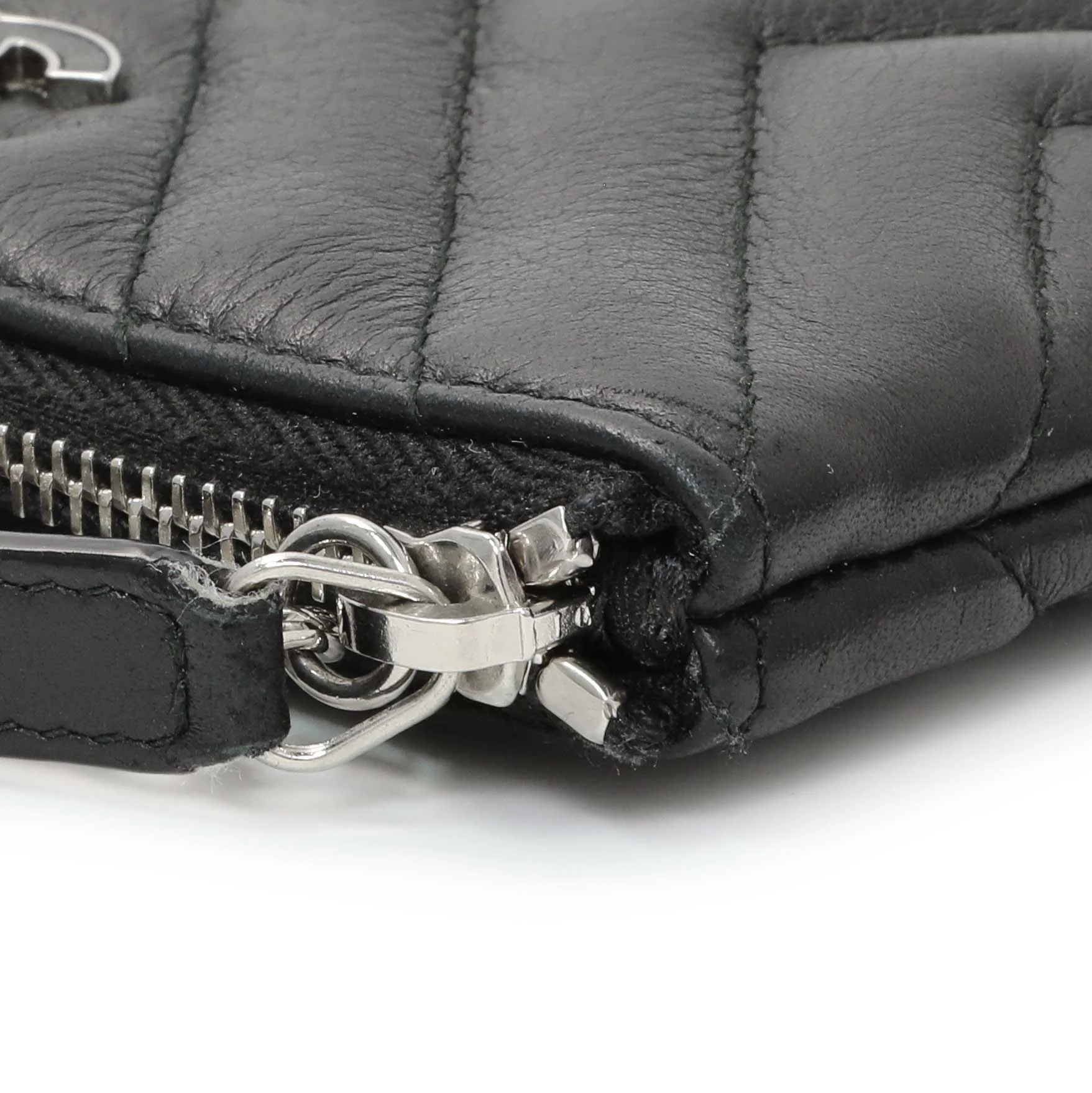 Chanel Black Calfskin Tassel Small Cosmetic Pouch - Image 8