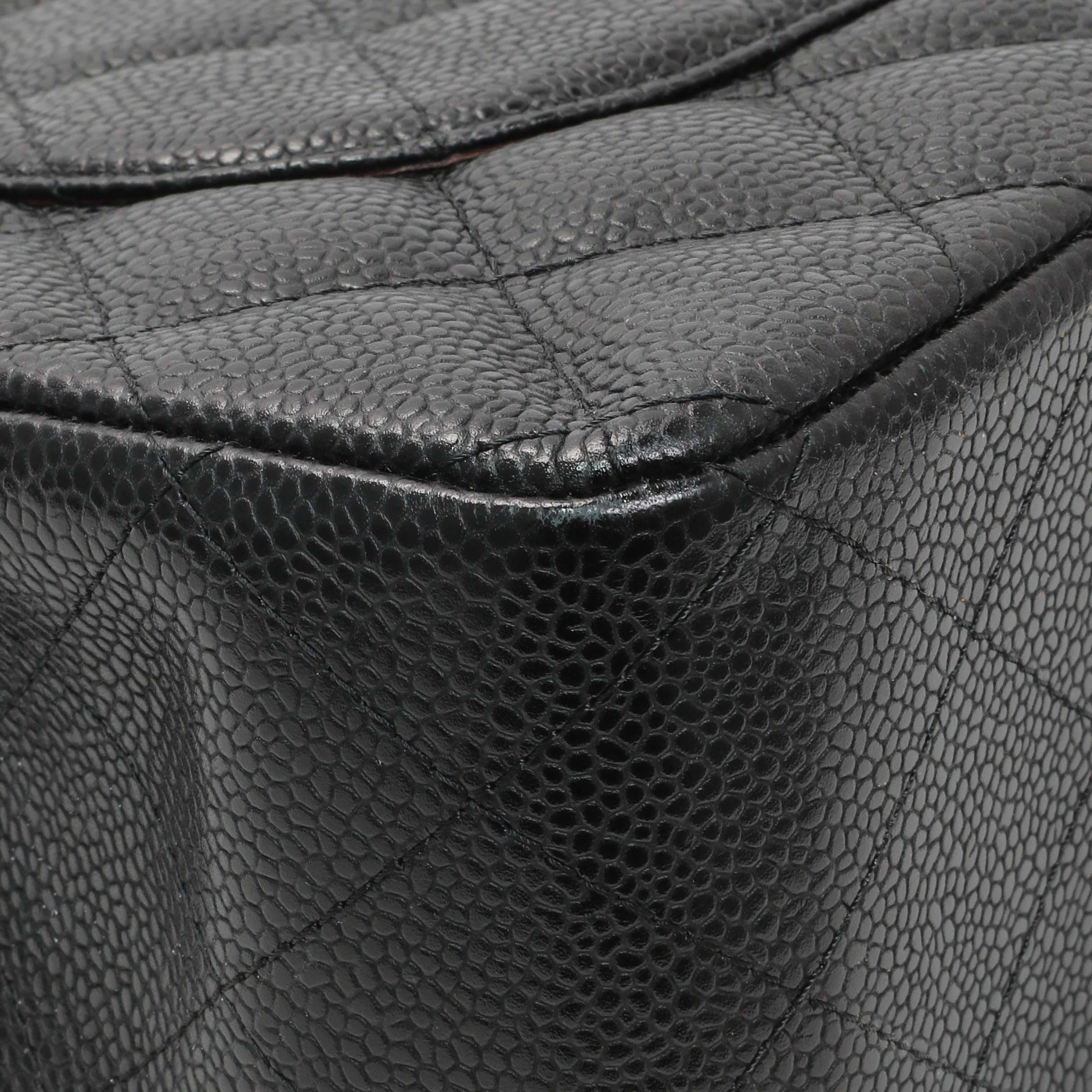 Chanel Black Caviar Jumbo Classic Double Flap - Image 6
