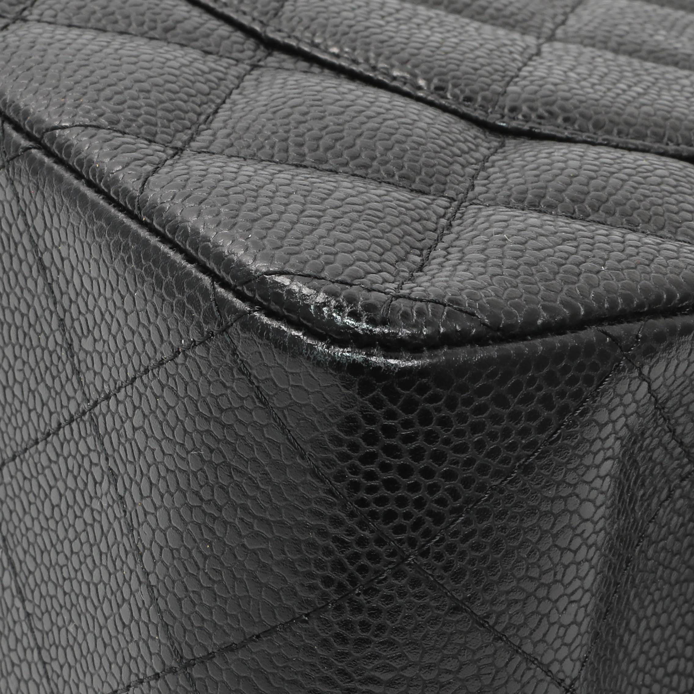 Chanel Black Caviar Jumbo Classic Double Flap - Image 7