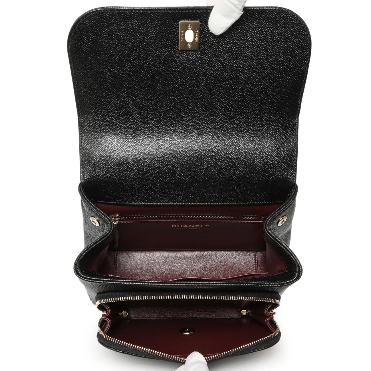 Chanel Black Caviar Medium Business Affinity Flap - Image 4