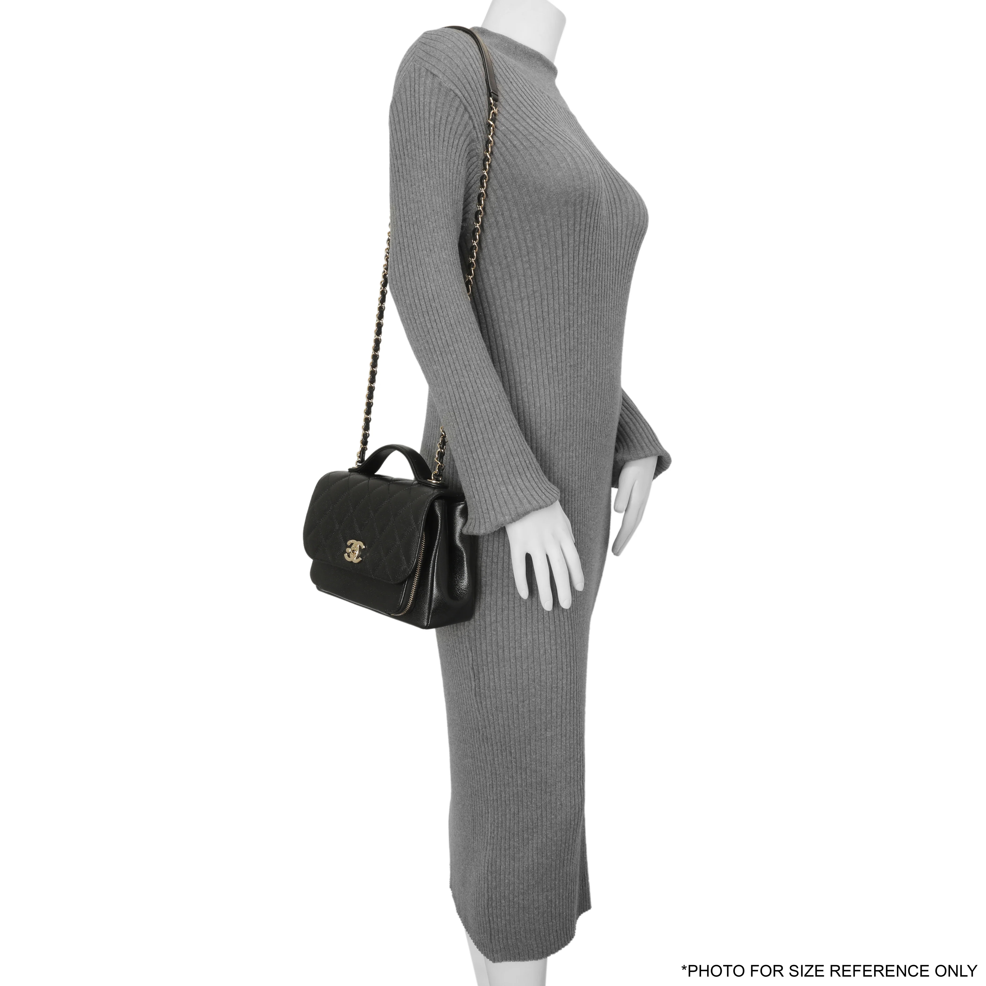 Chanel Black Caviar Medium Business Affinity Flap - Image 7