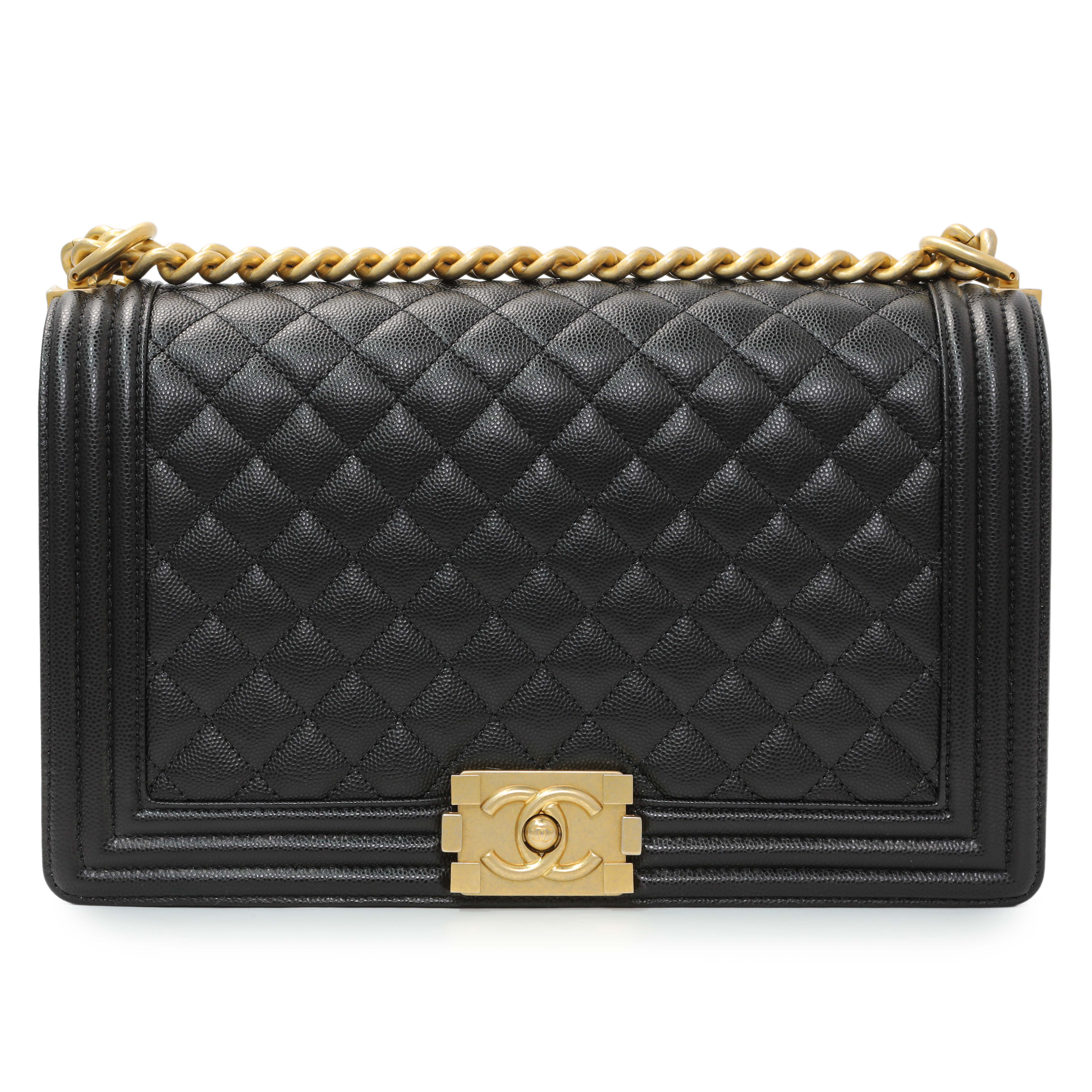 Chanel Black Caviar New Medium Boy Flap - Image 2