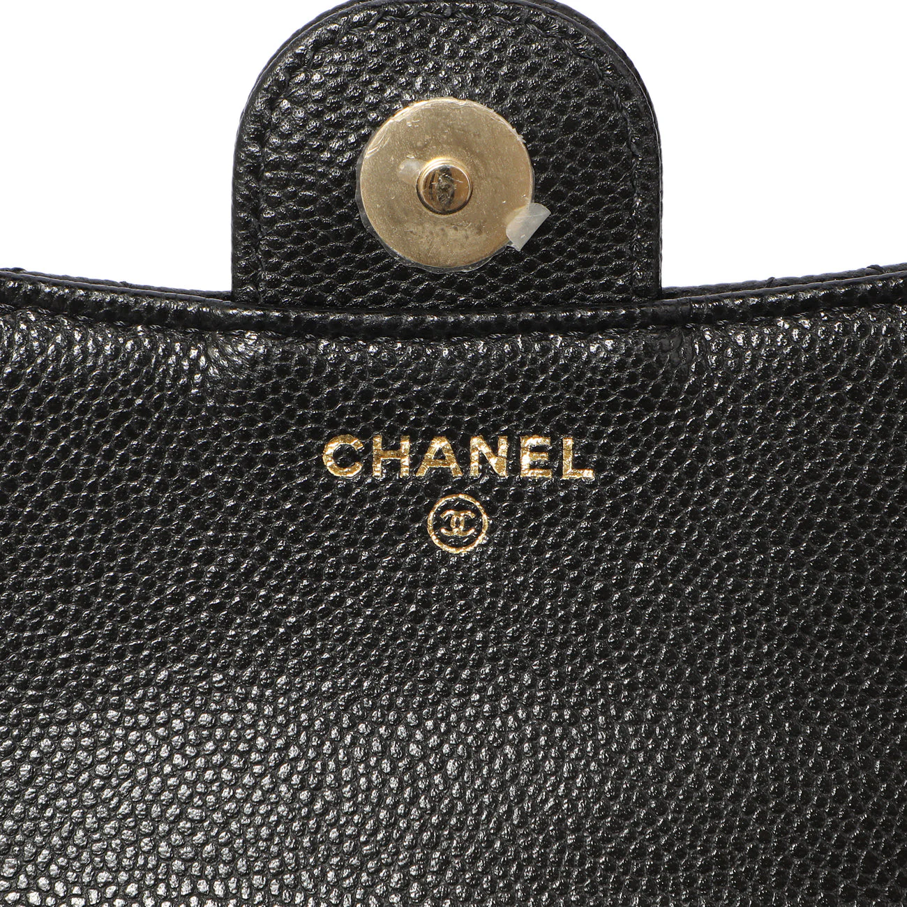 Chanel Black Caviar Quilted Flap Phone Holder With Chain - Image 6