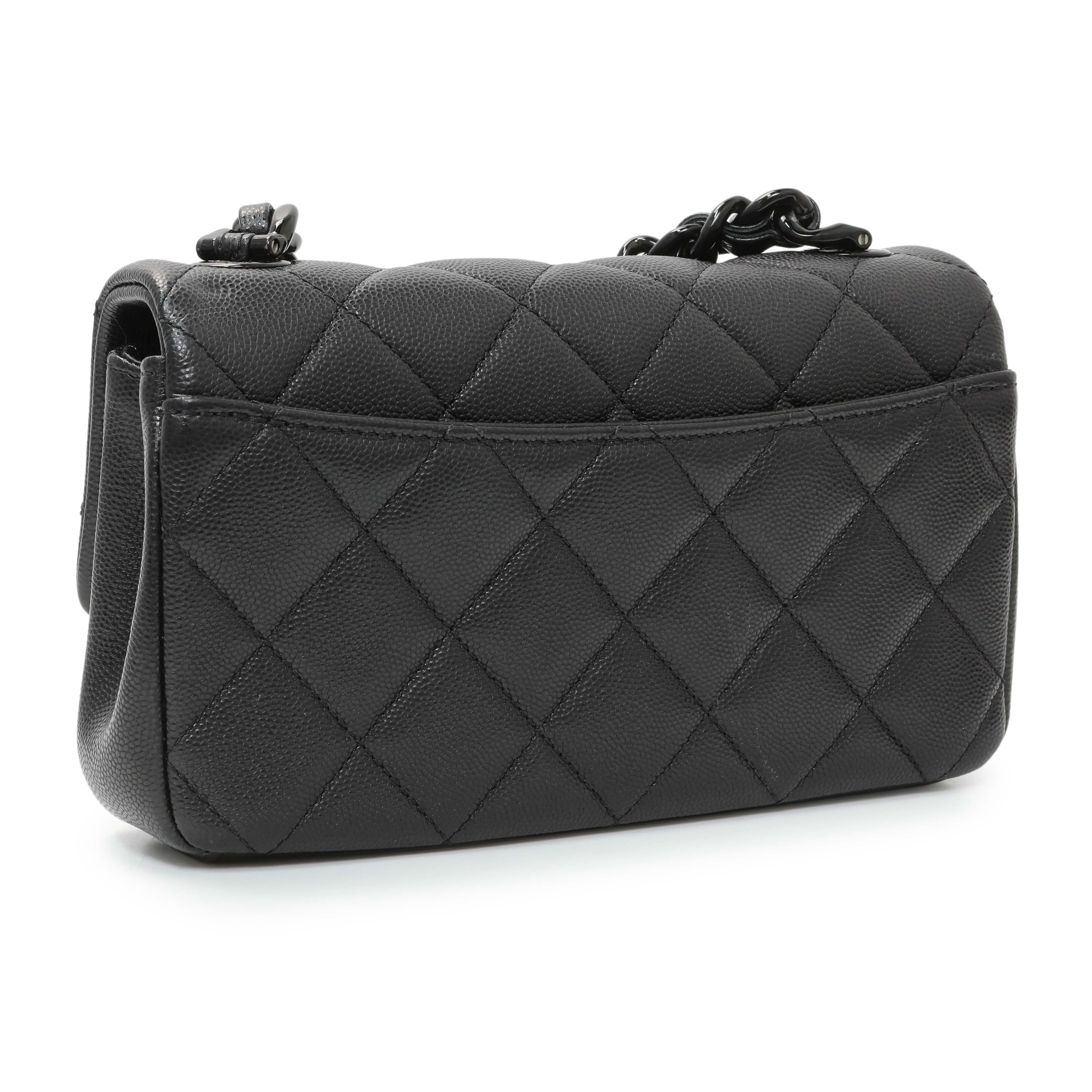 Chanel Black Caviar Quilted My Everything Small Flap - Image 2
