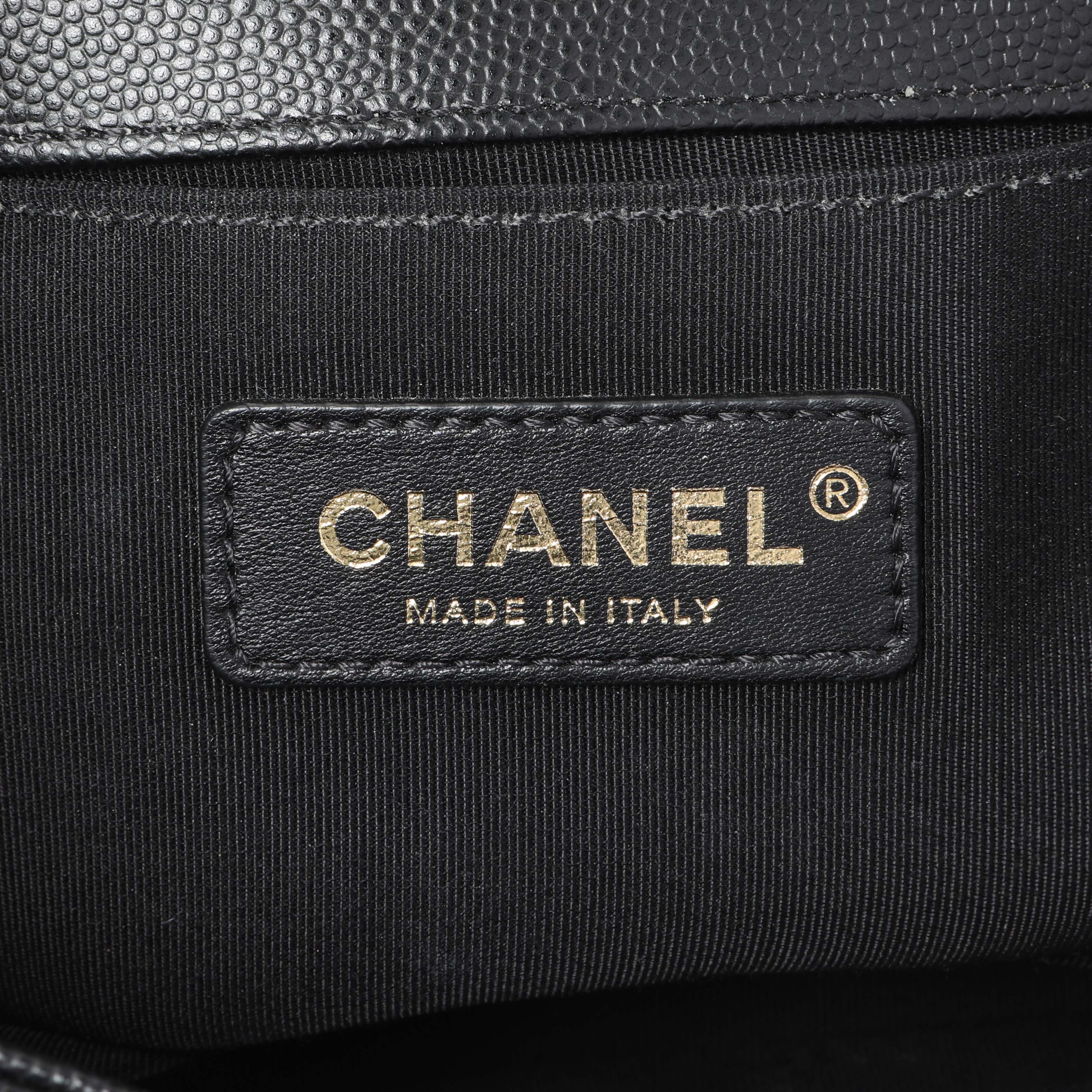 Chanel Black Caviar Quilted Small Boy Flap - Image 10