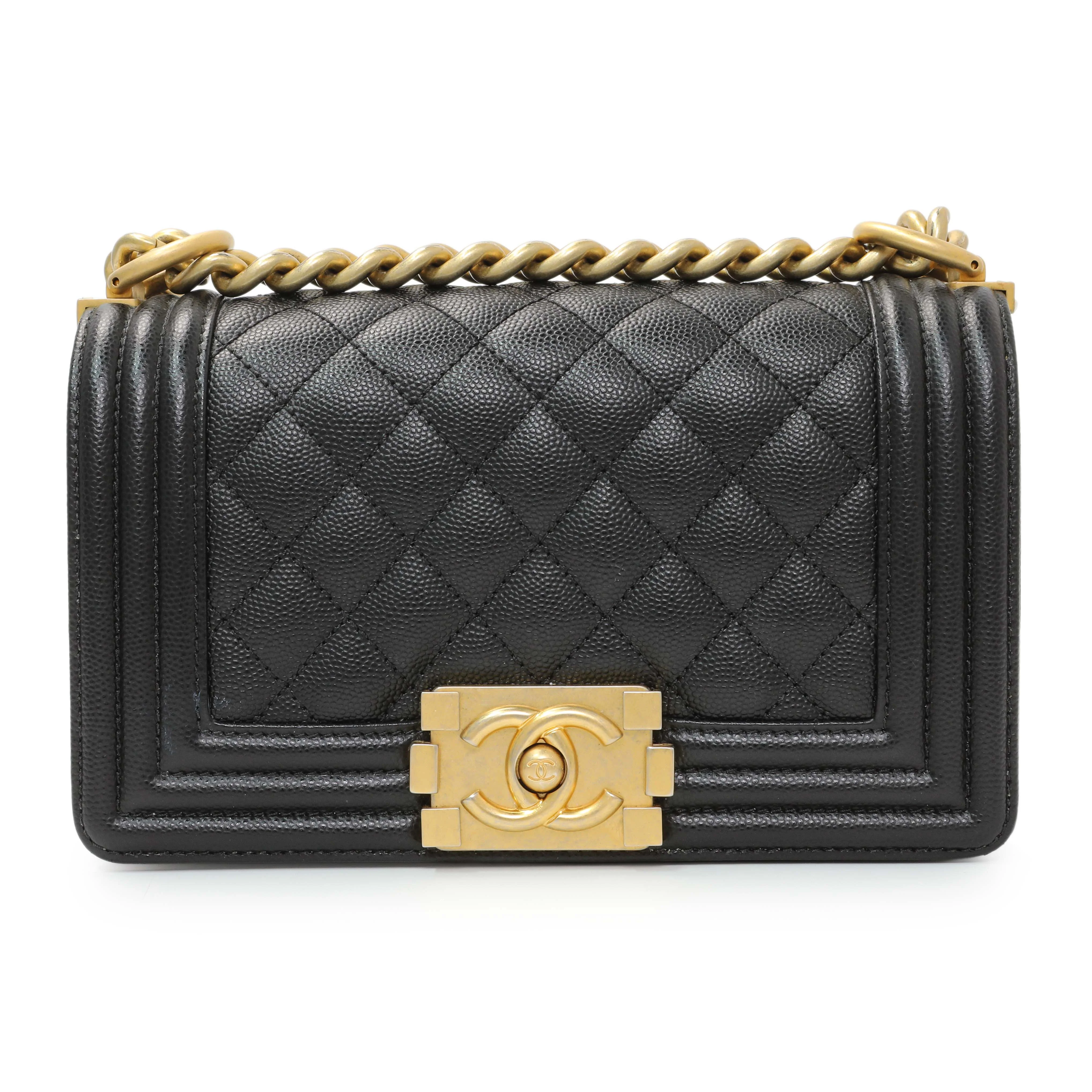 Chanel Black Caviar Quilted Small Boy Flap - Image 2