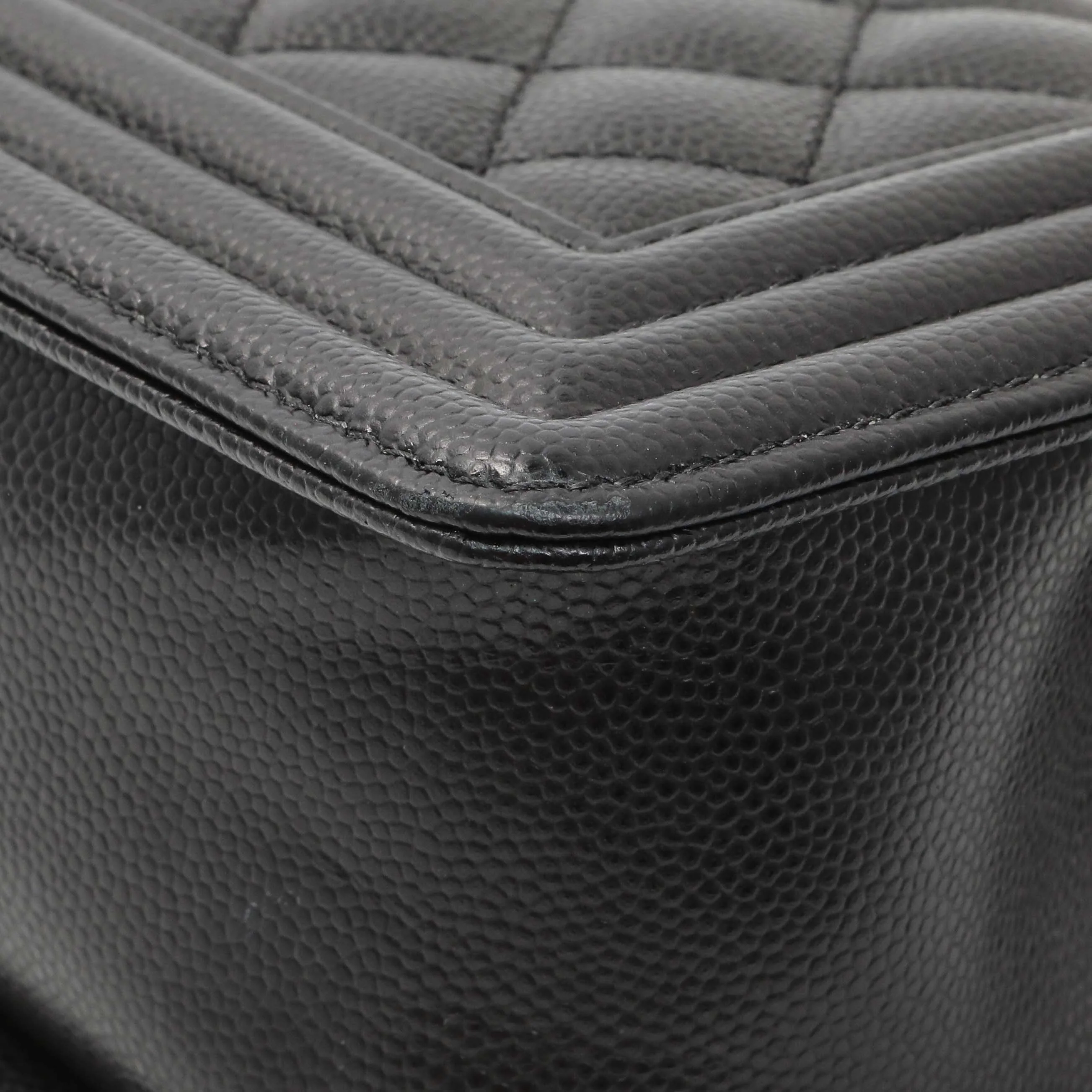 Chanel Black Caviar Quilted Small Boy Flap - Image 8