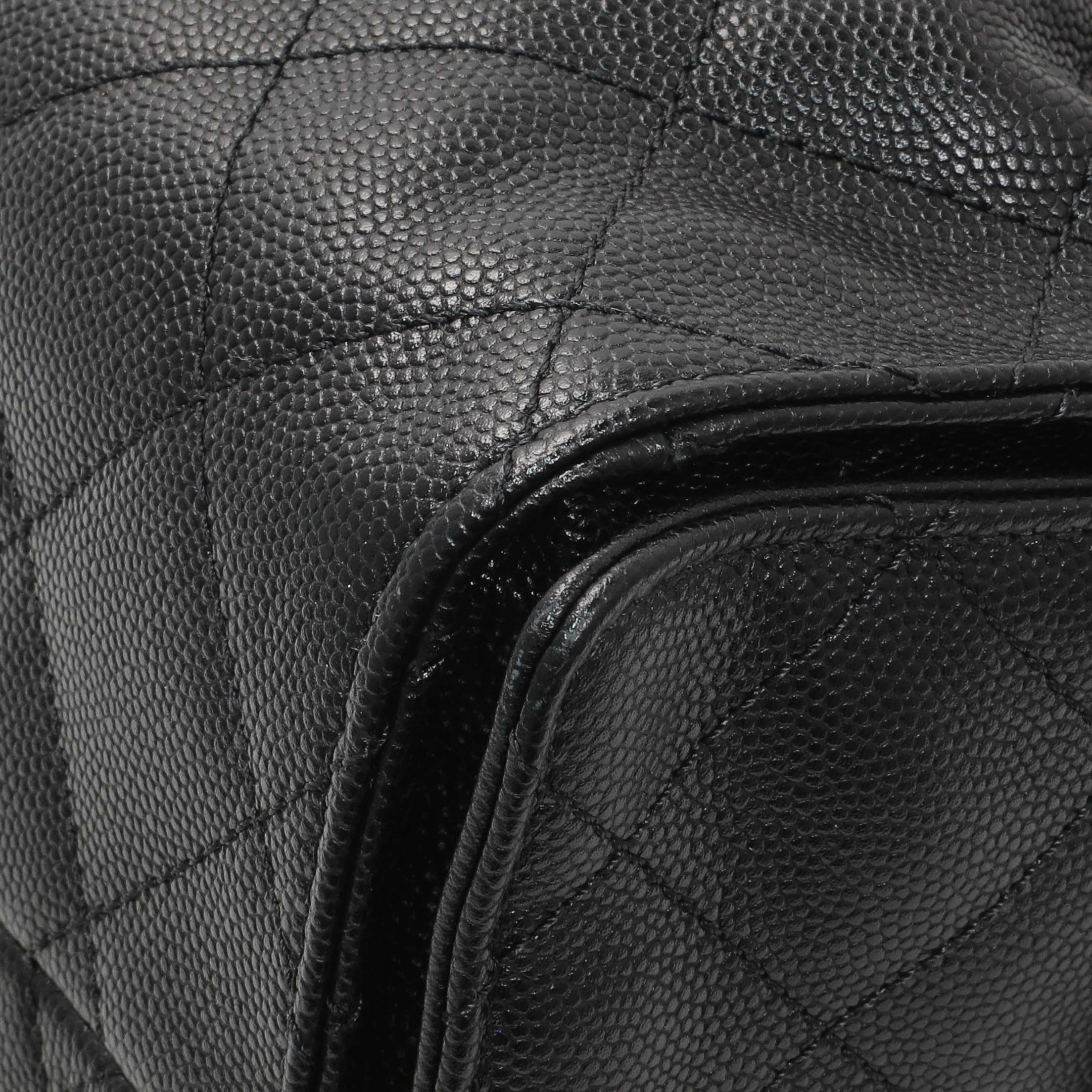 Chanel Black Caviar Quilted Small Chanel 25 Handbag - Image 7
