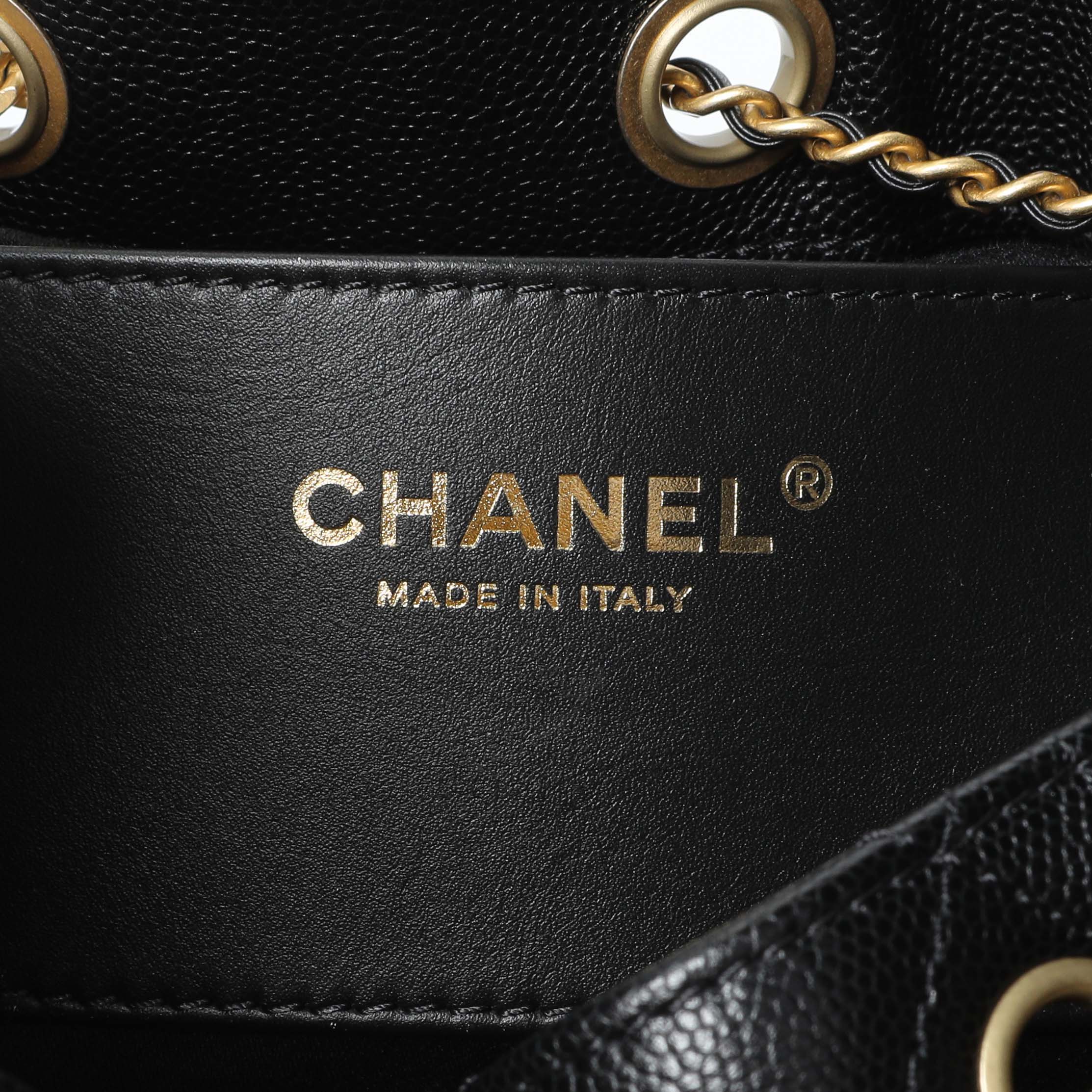 Chanel Black Caviar Quilted Small Chanel 25 Handbag - Image 9