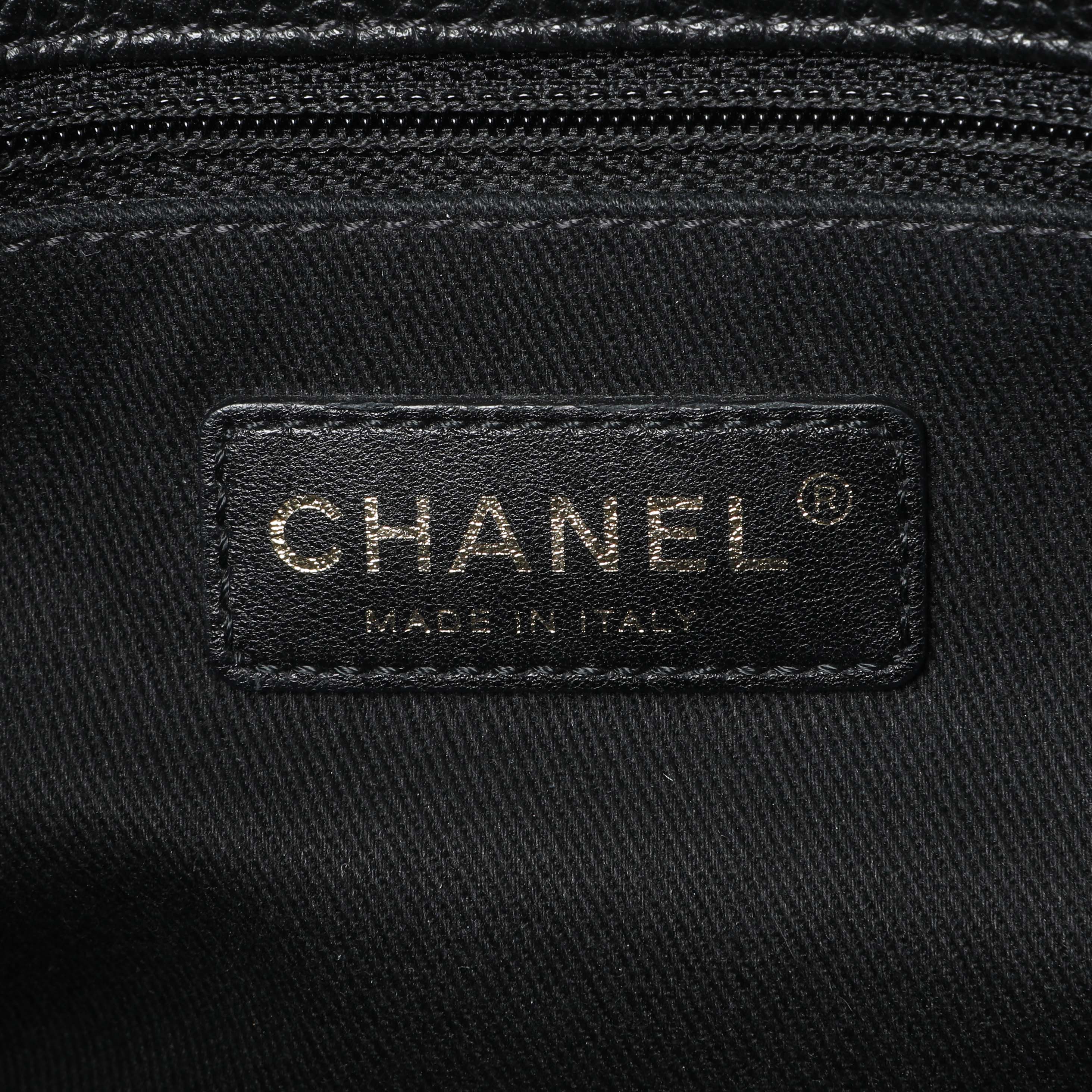 Chanel Black Caviar Quilted Timeless CC Soft Tote - Image 9