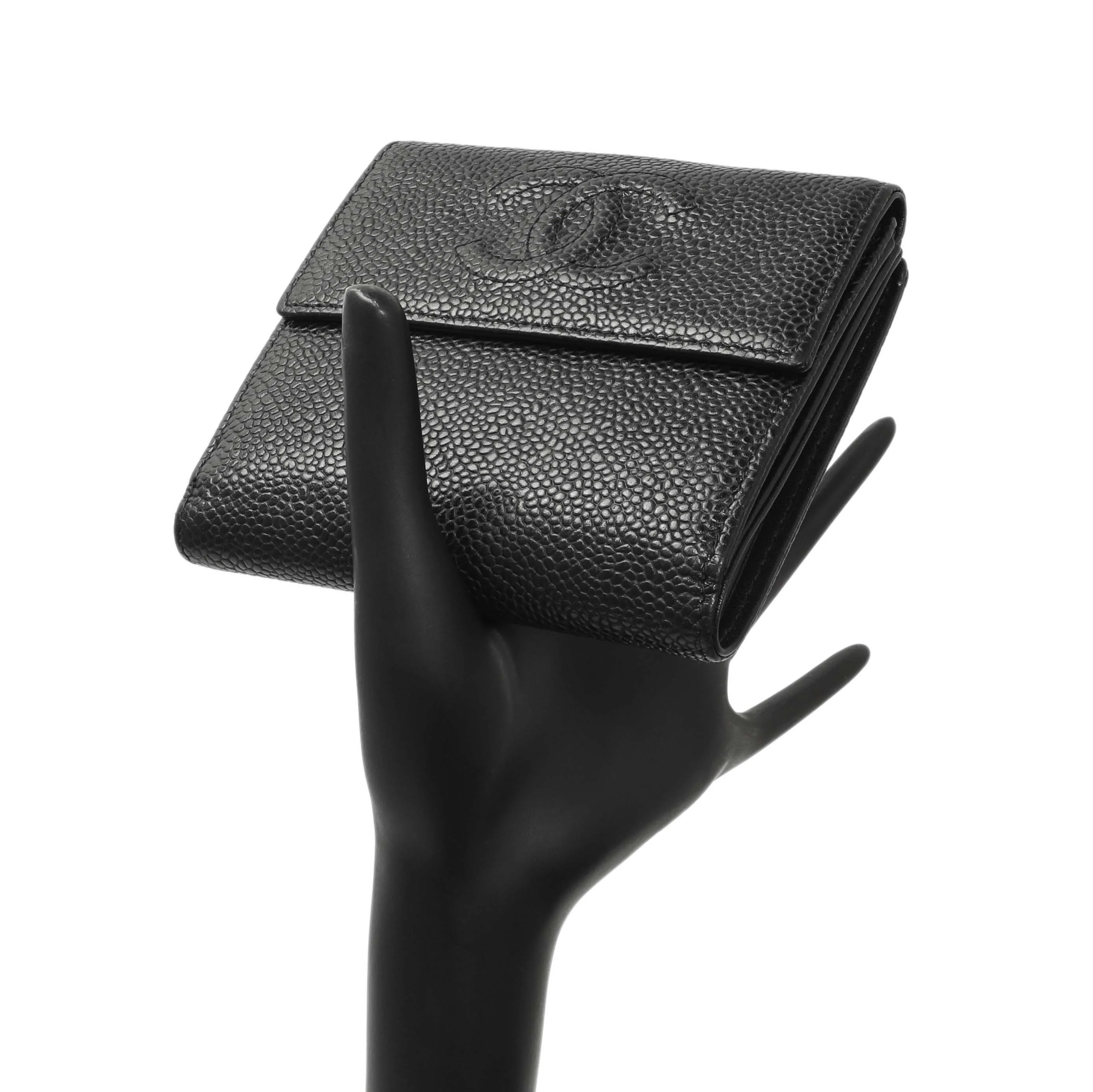 Chanel Black Caviar Timeless CC Compact Wallet - Image 11