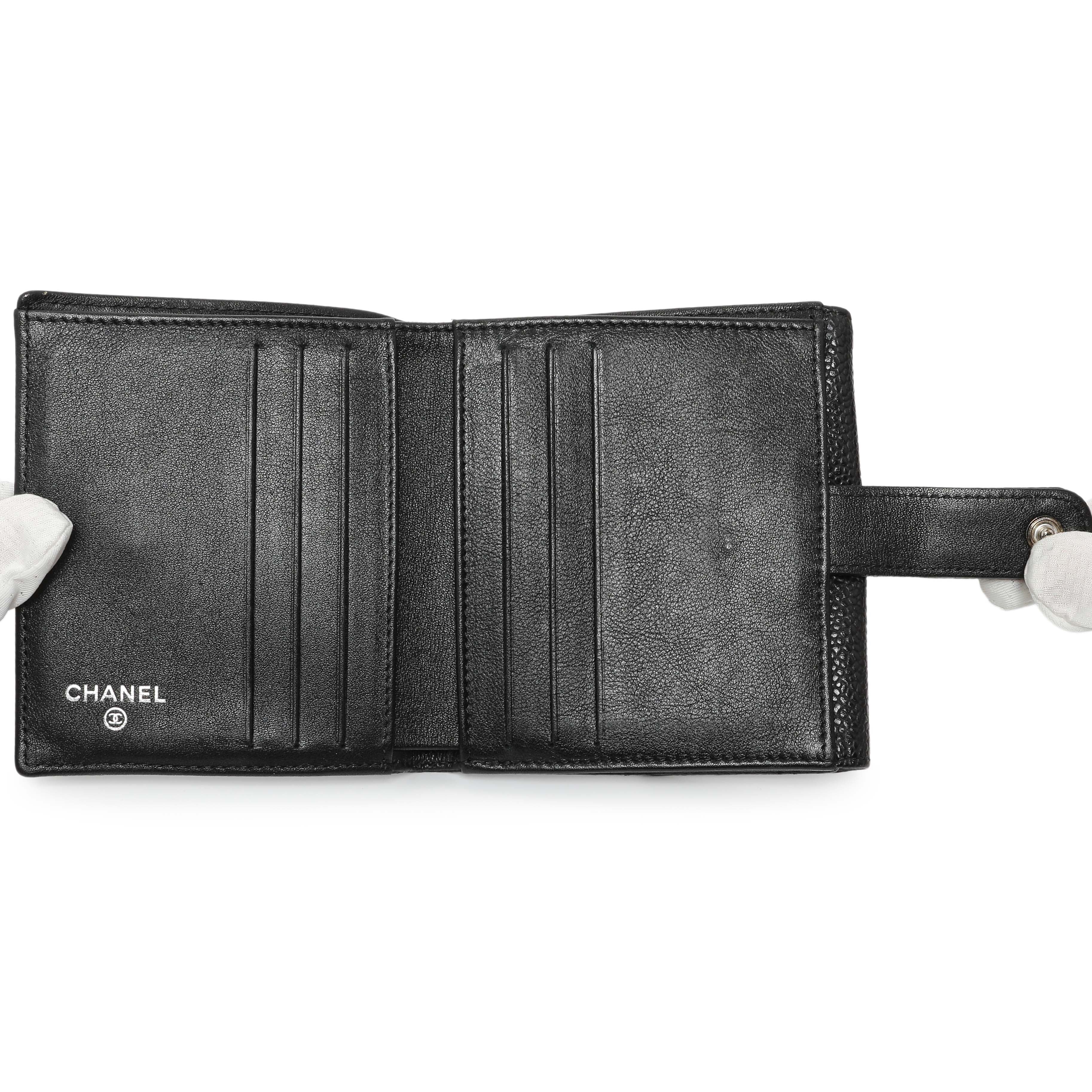 Chanel Black Caviar Timeless CC Compact Wallet - Image 8