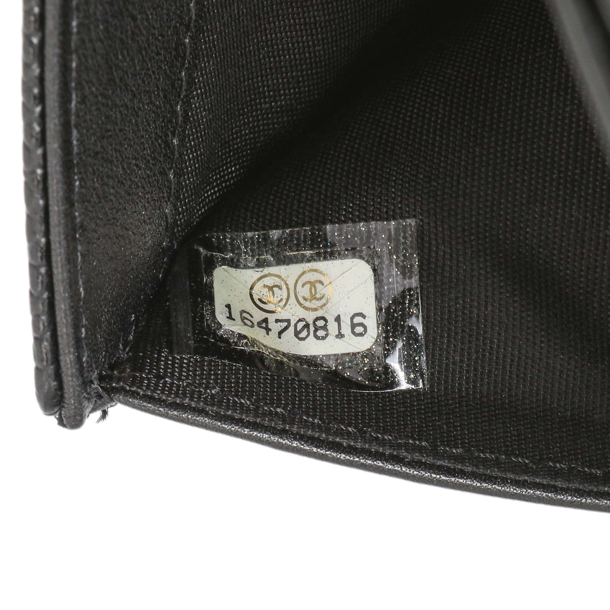 Chanel Black Caviar Timeless Compact Wallet - Image 6