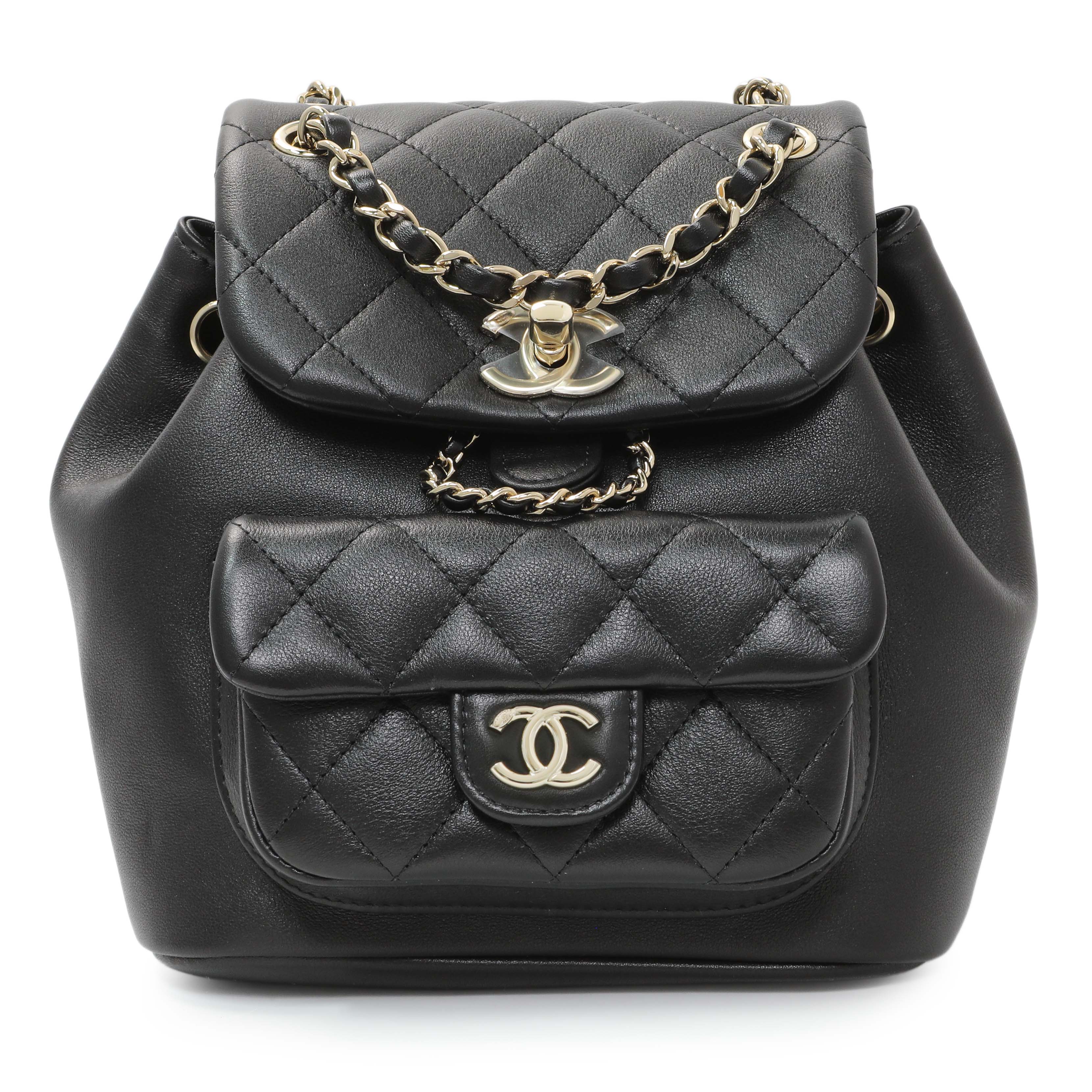 Chanel Black Duma Backpack Small