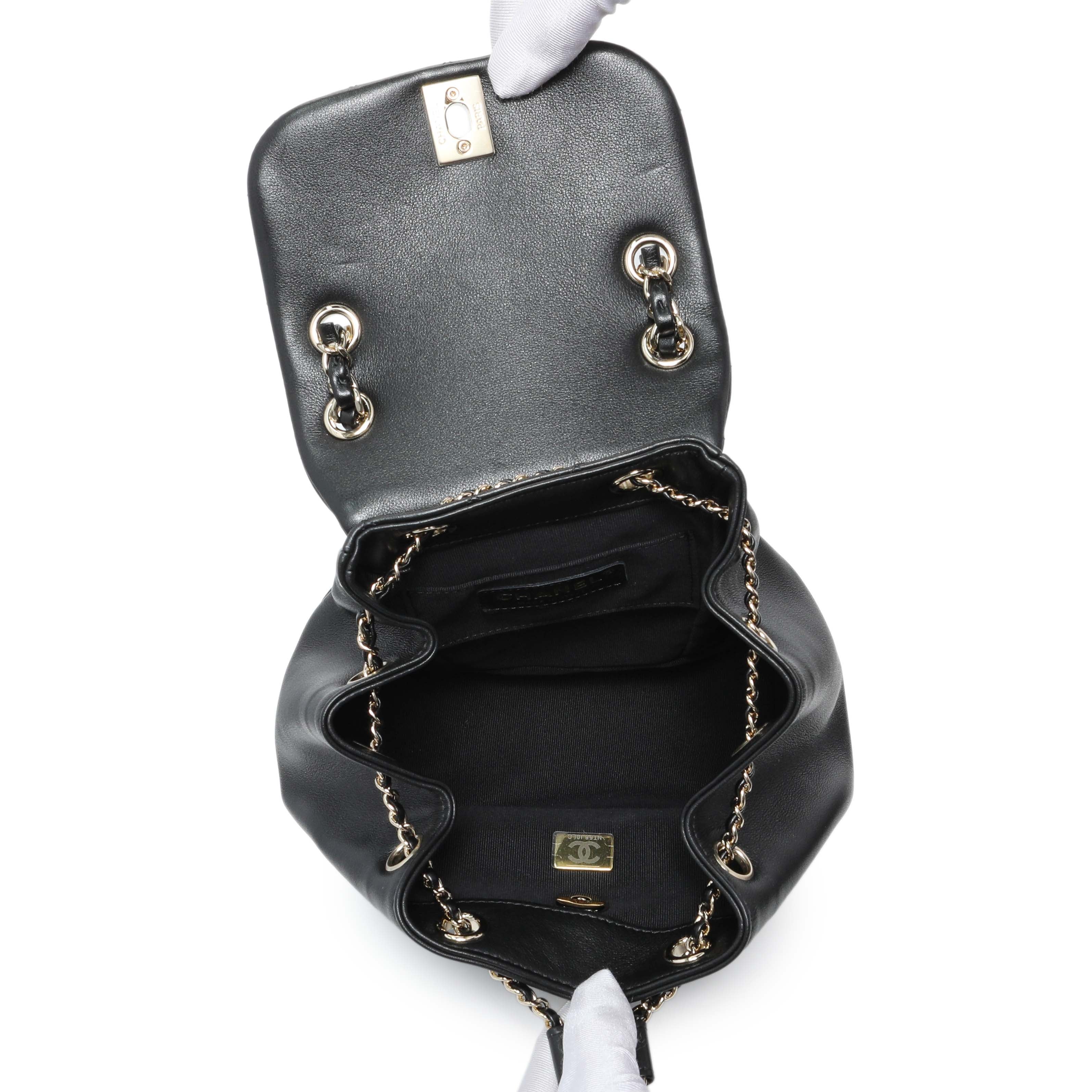Chanel Black Duma Backpack Small - Image 4