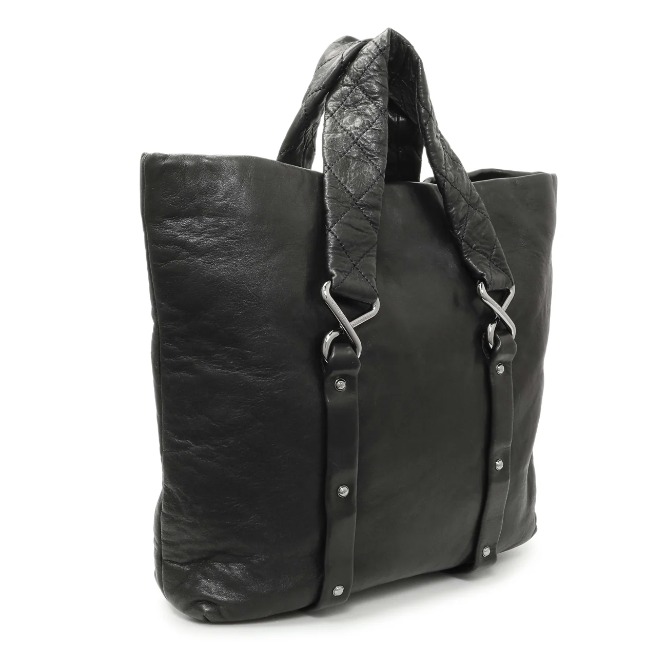 Chanel Black Lambskin 8 Knots Tote - Image 2