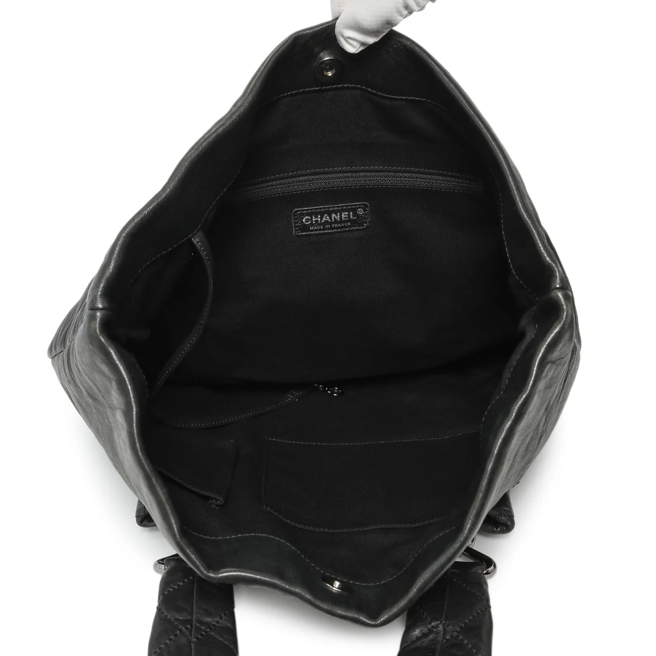 Chanel Black Lambskin 8 Knots Tote - Image 8