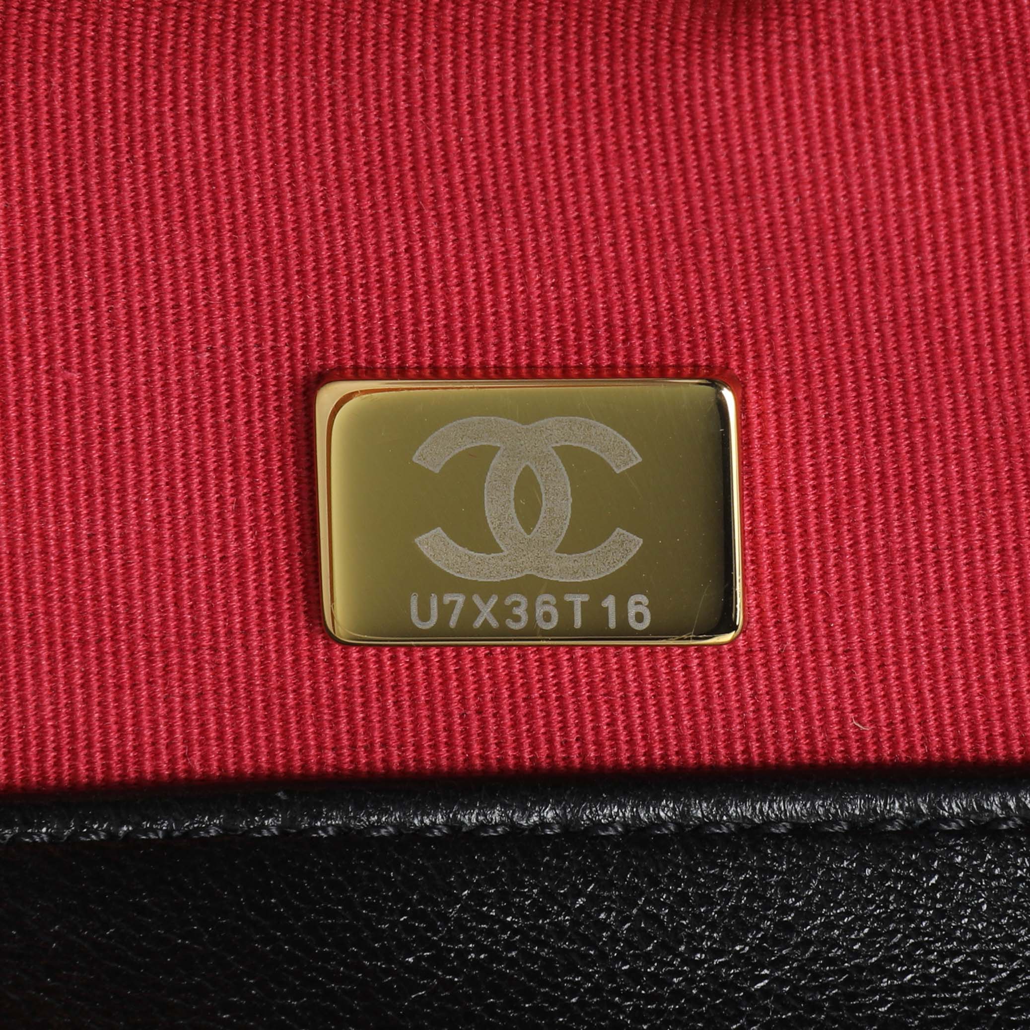 Chanel Black Lambskin Quilted Medium Chanel 19 Flap - Image 6