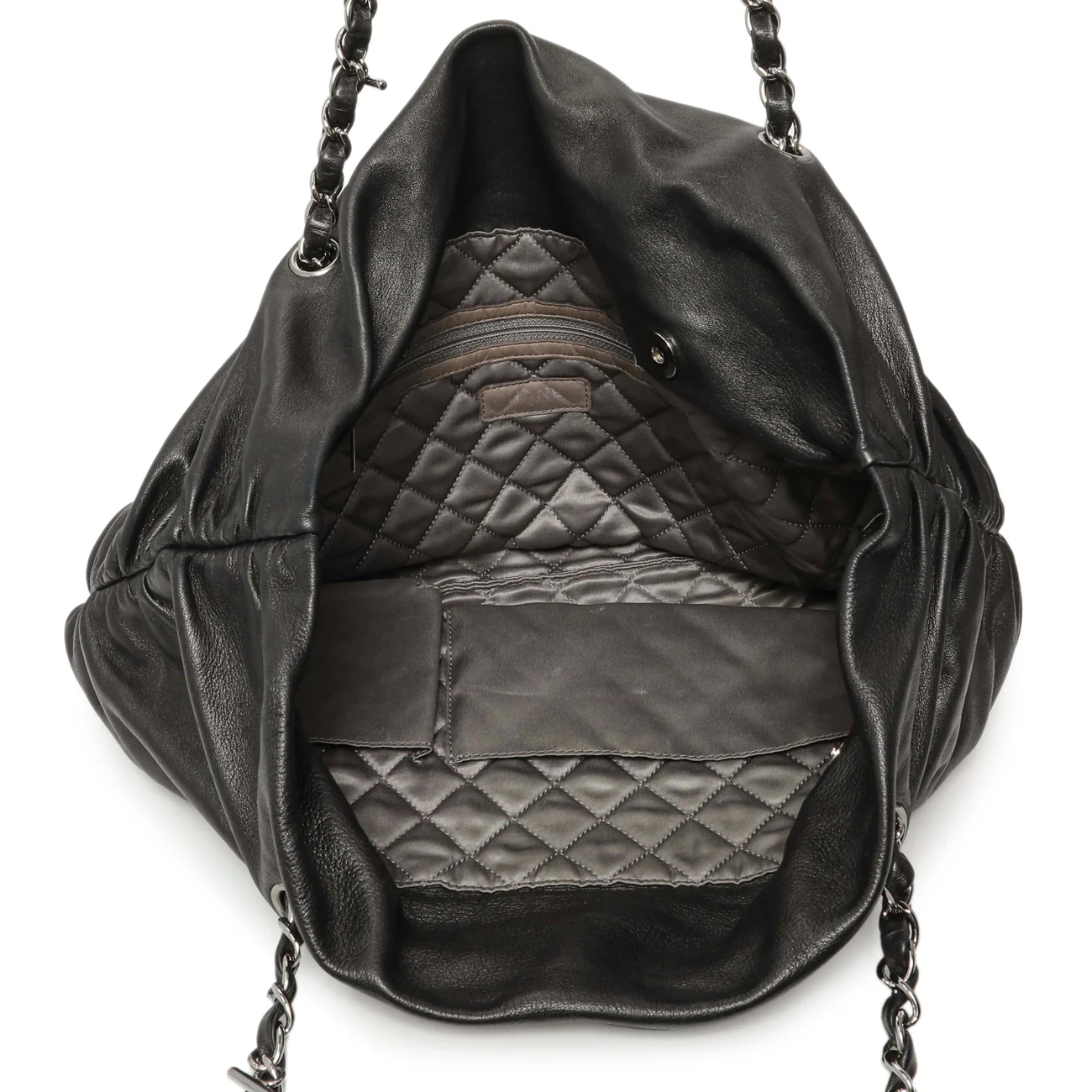 Chanel Black Lambskin Timeless Sharpei Tote - Image 8