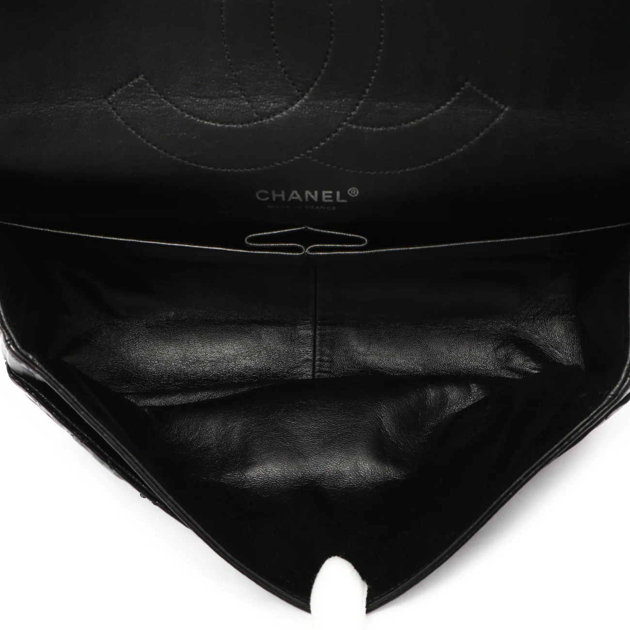 Chanel Black Metallic Striped 2.55 Reissue Double Flap 227 - Image 9