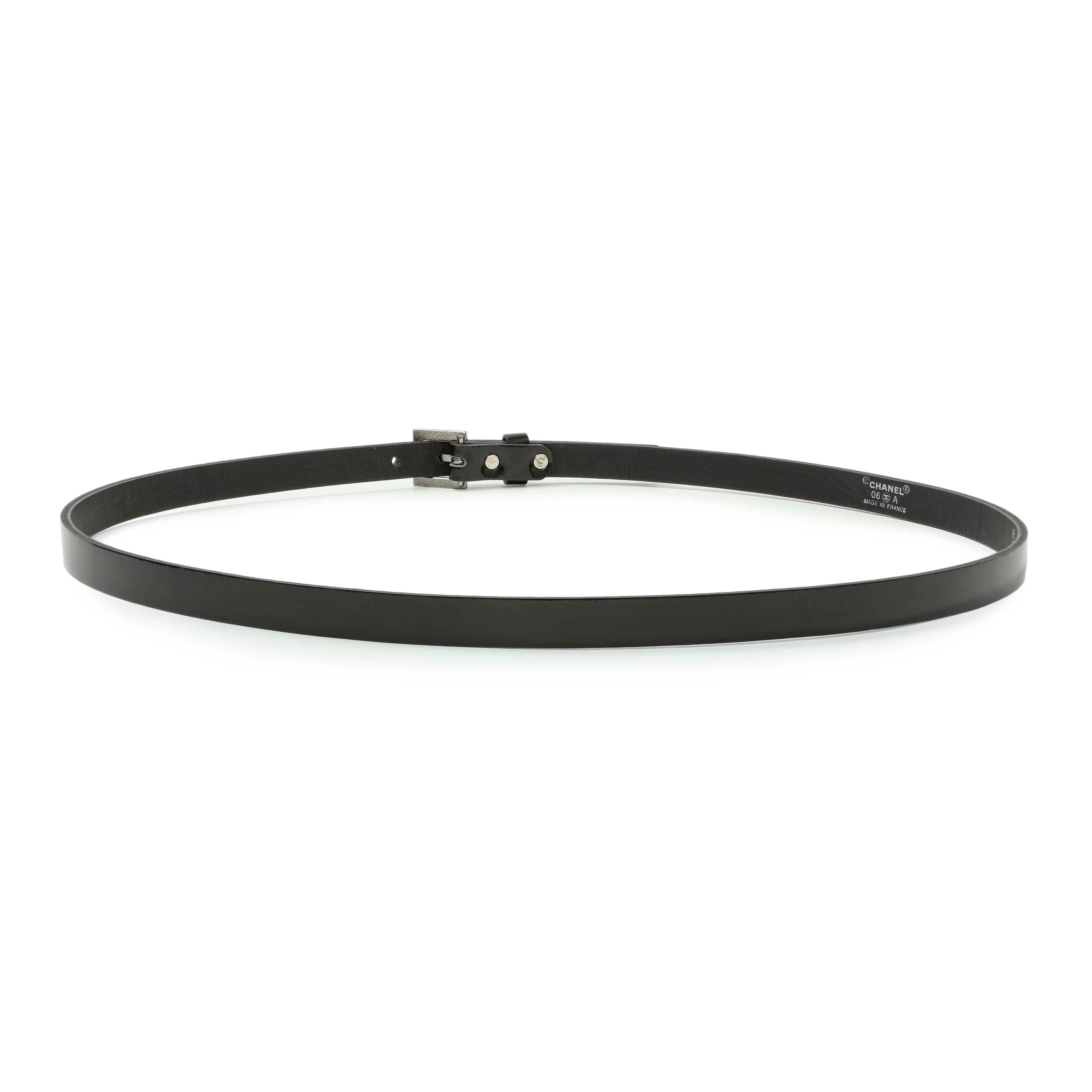 Chanel Black Patent Strass Crystal Belt - Image 2