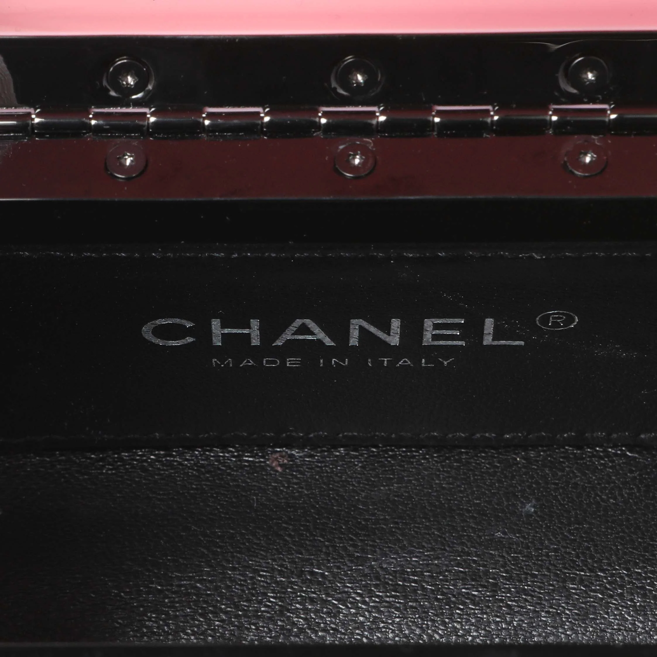 Chanel Black Pink Plexiglass Plexi Coco Bag - Image 5