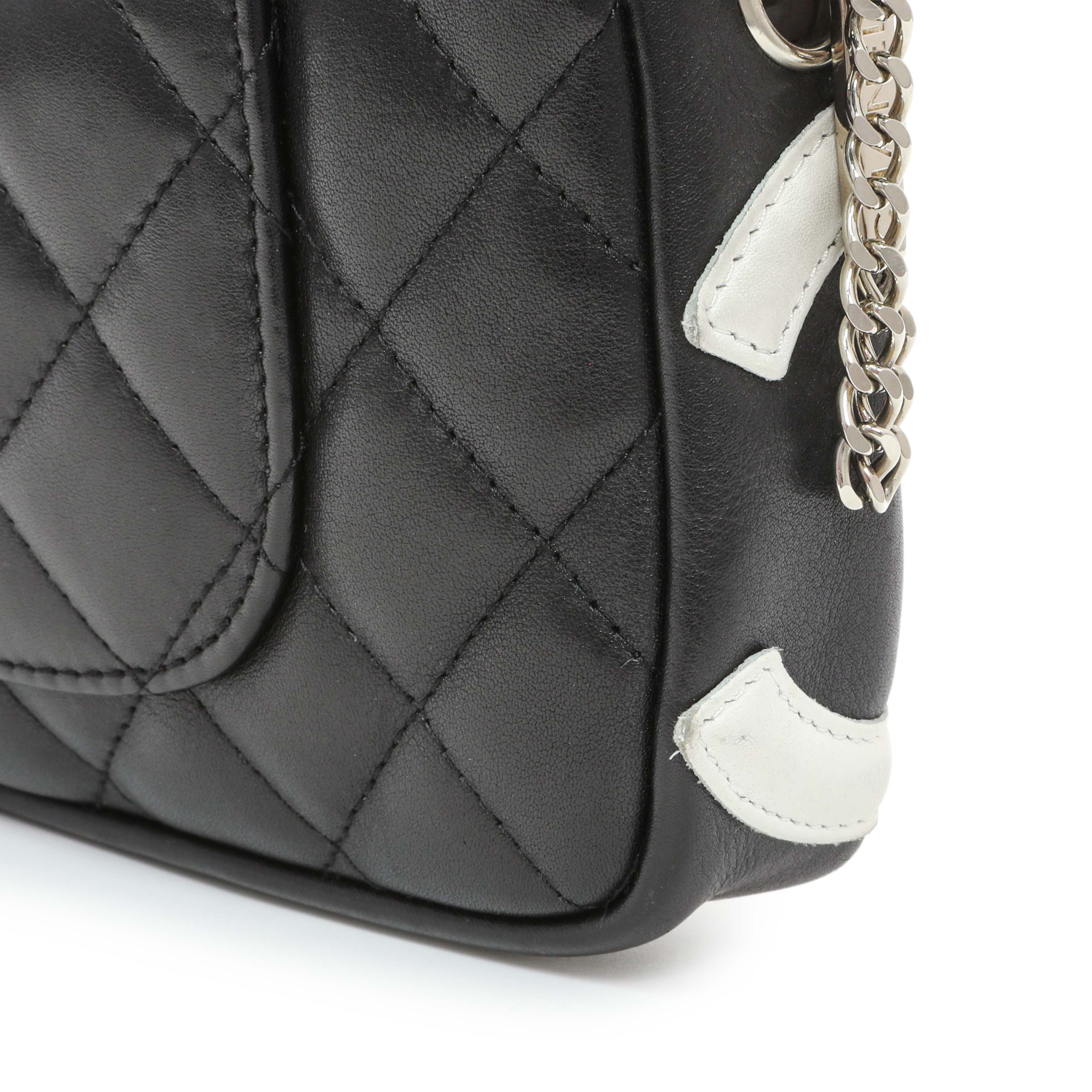 Chanel Black Quilted Calfskin Cambon Pochette - Image 8