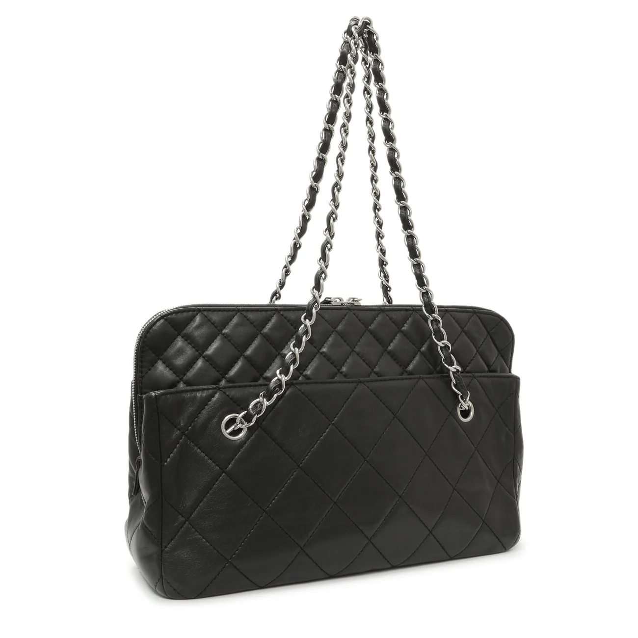 Chanel Black Quilted Calfskin In The Business Camera Bag - Image 2
