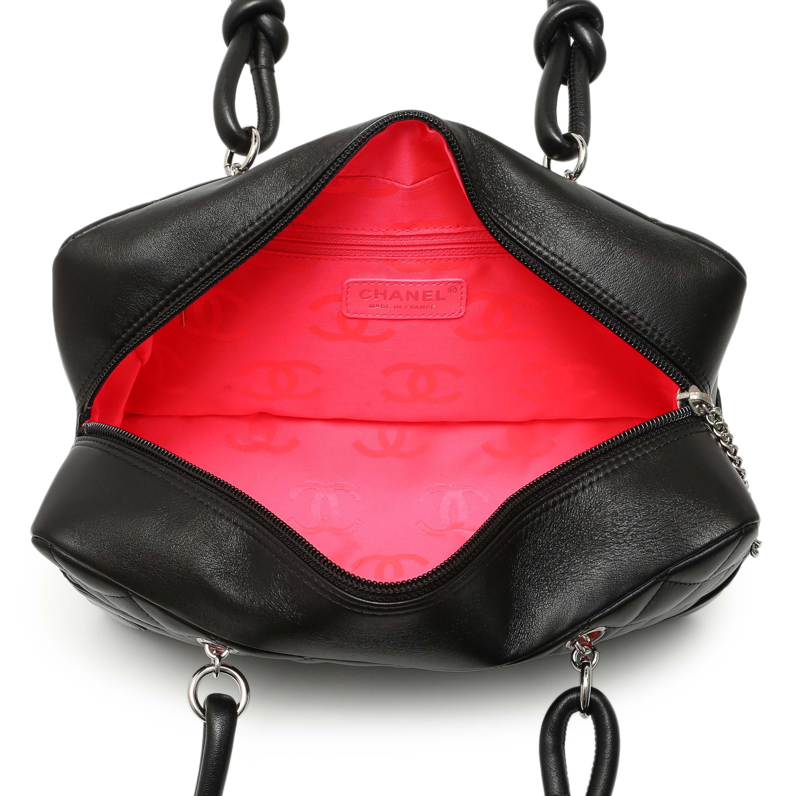 Chanel Black Quilted Calfskin Large Cambon Bowler - Image 4