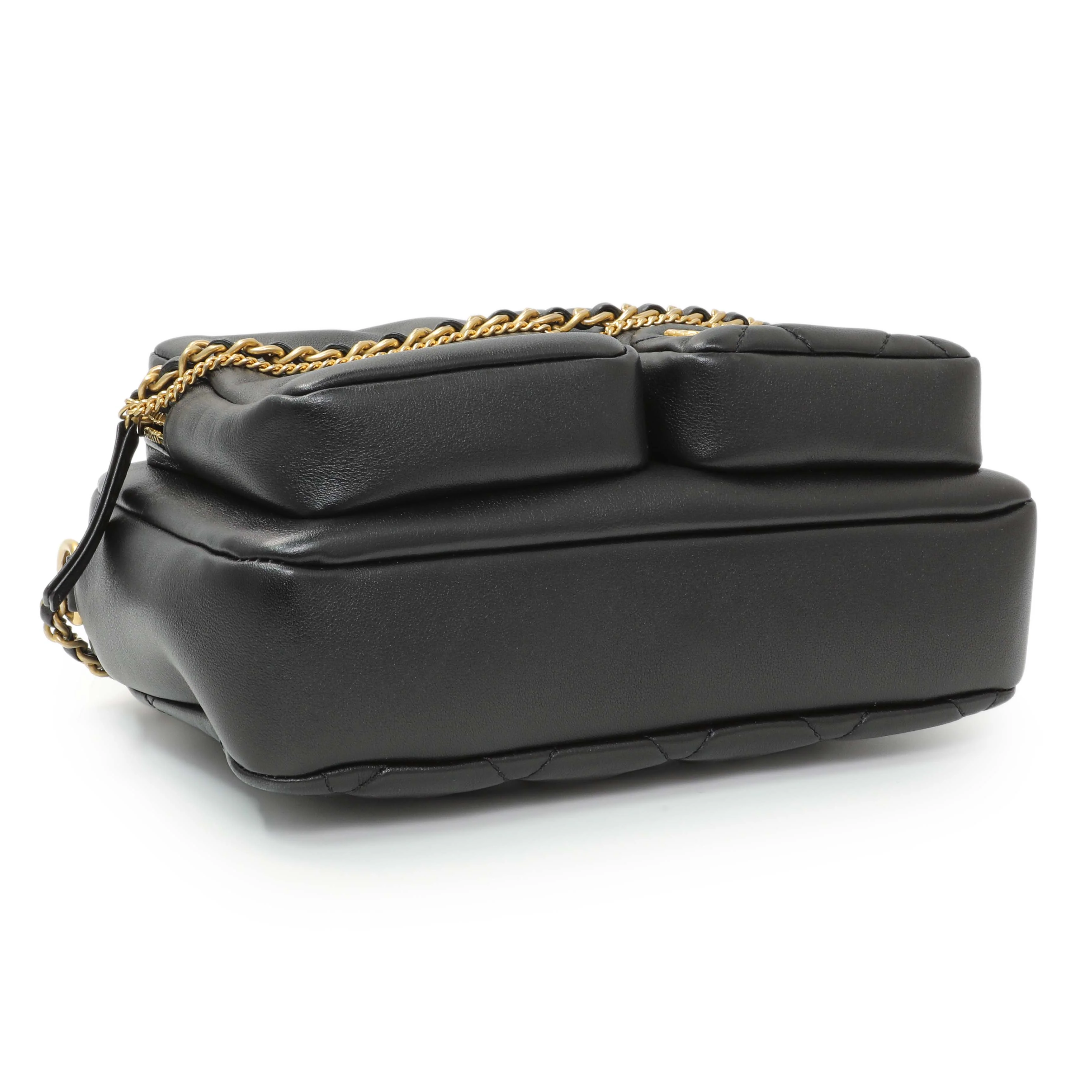 Chanel Black Quilted Calfskin Small Camera Case - Image 4