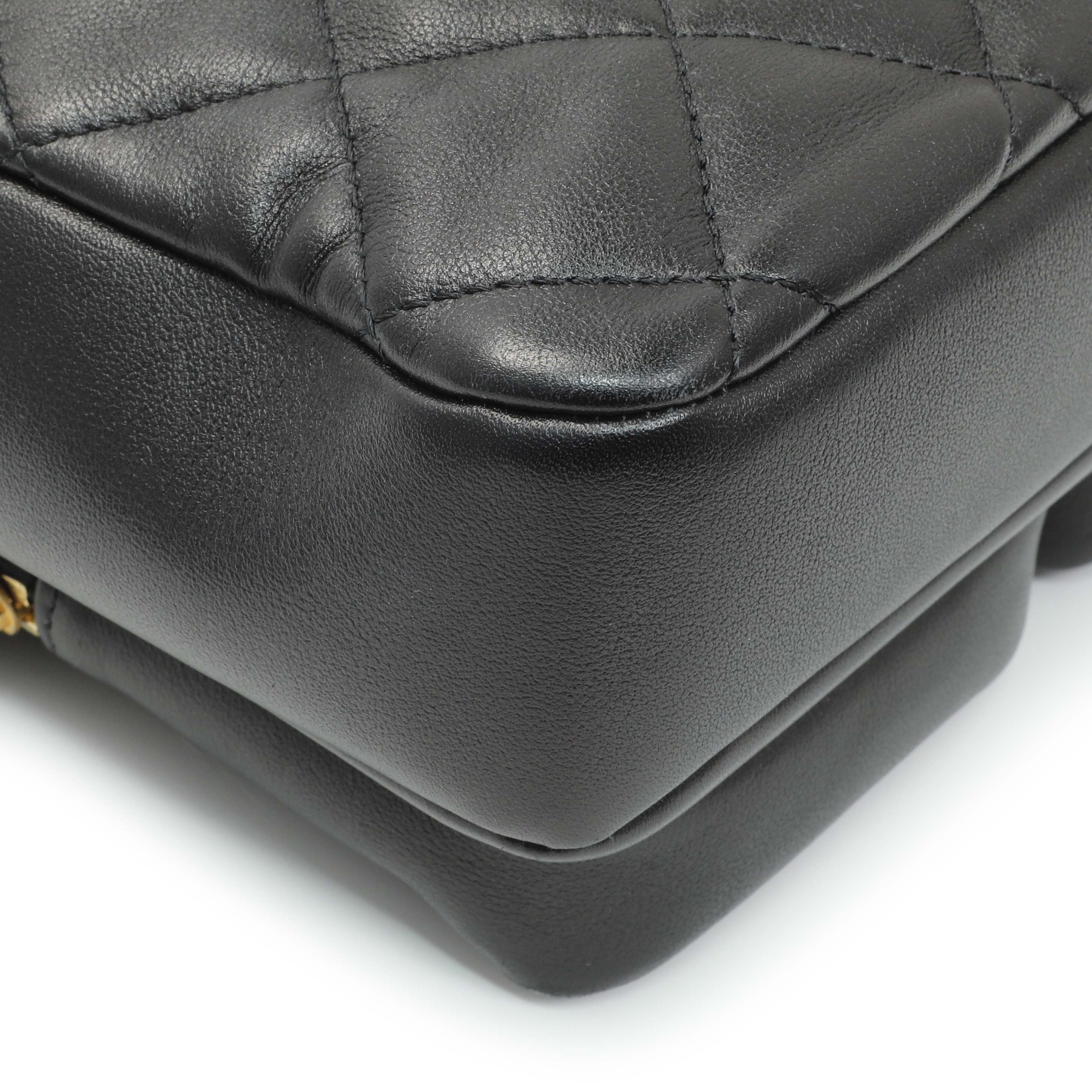 Chanel Black Quilted Calfskin Small Camera Case - Image 7