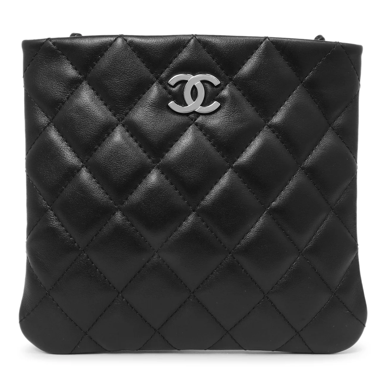 Chanel Black Quilted Calfskin Uniform Crossbody Bag - Image 2