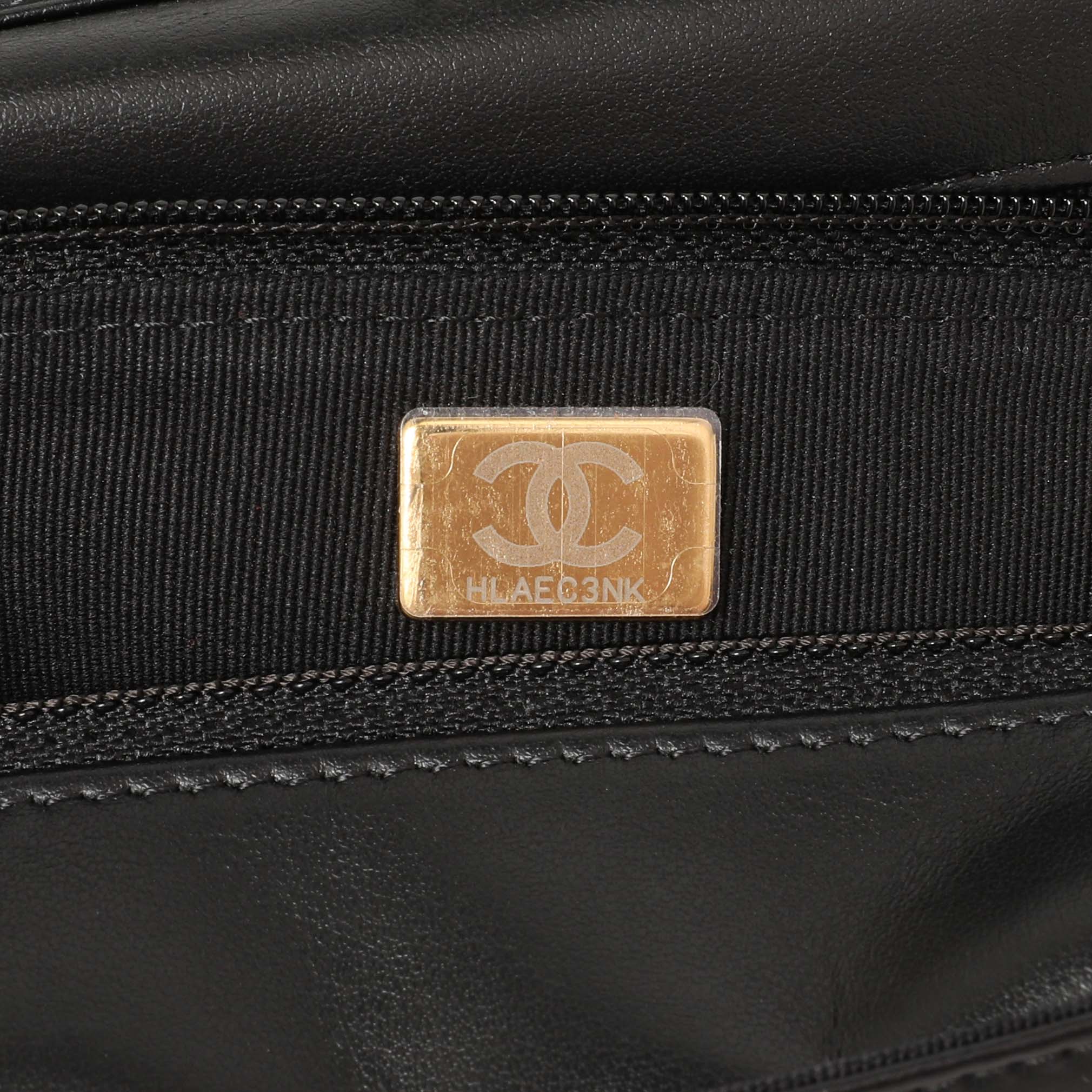Chanel Black Quilted Caviar Boy Wallet On Chain WOC - Image 7