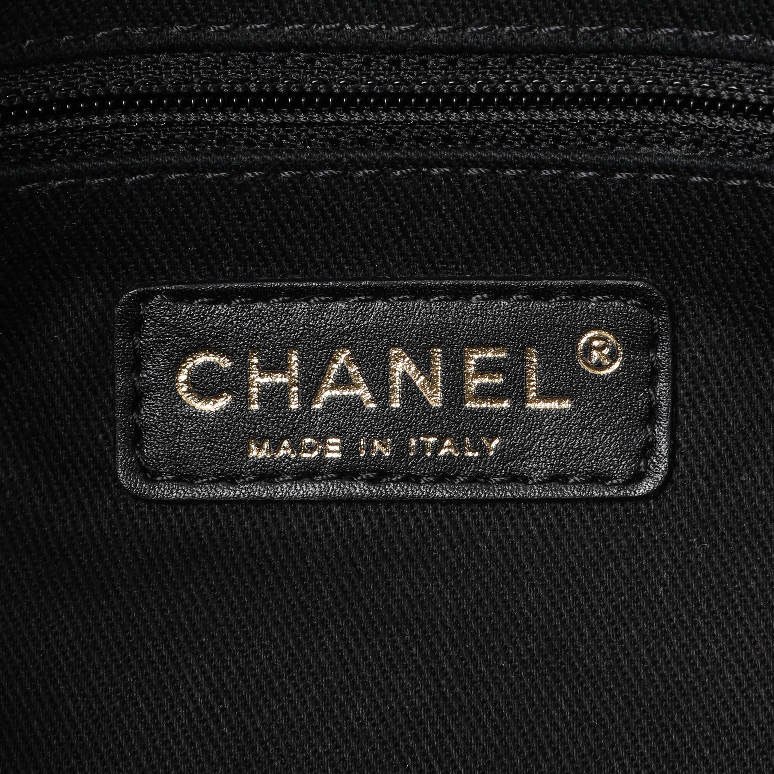 Chanel Black Quilted Caviar CC Timeless Soft Tote - Image 5