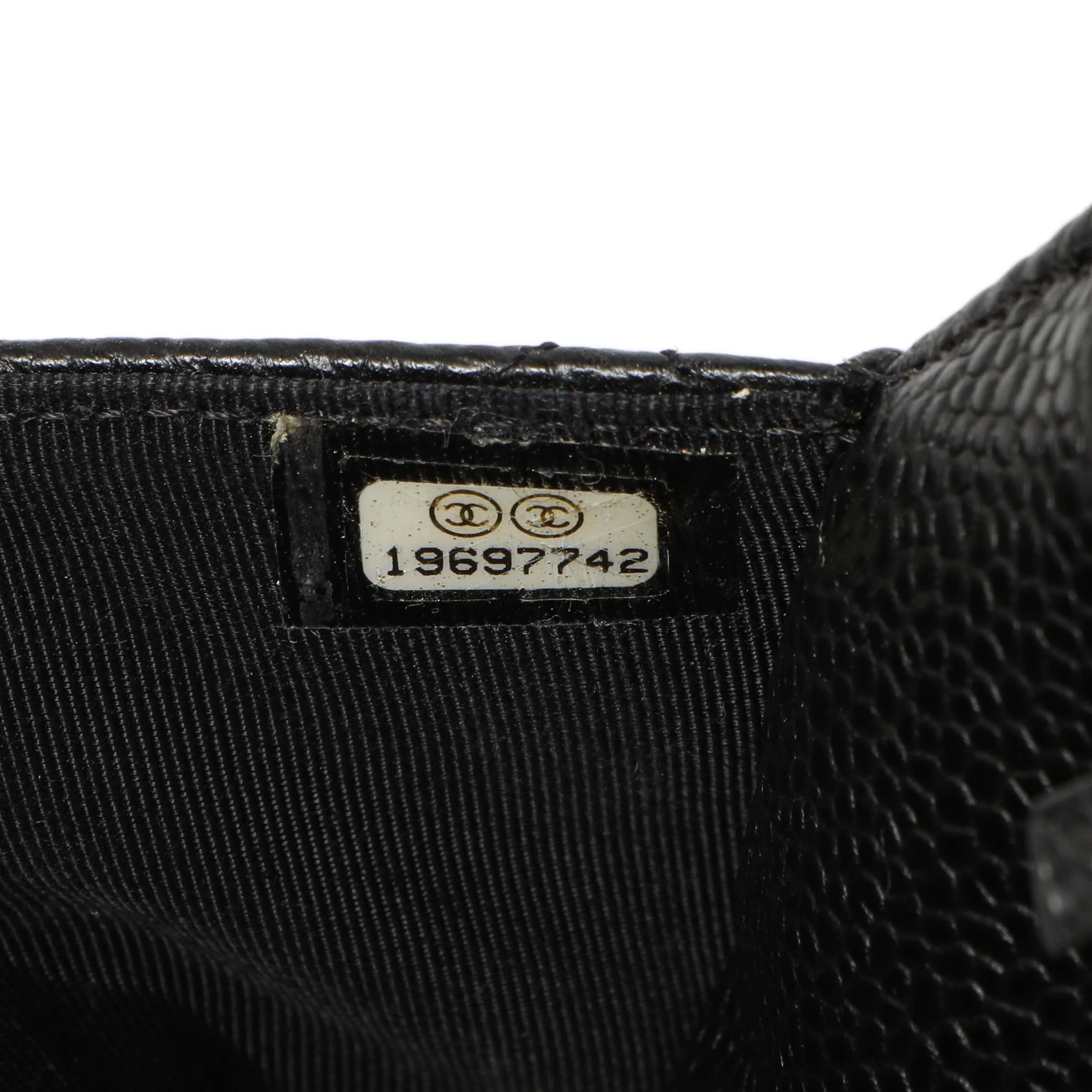 Chanel Black Quilted Caviar Classic Wallet on Chain WOC - Image 6