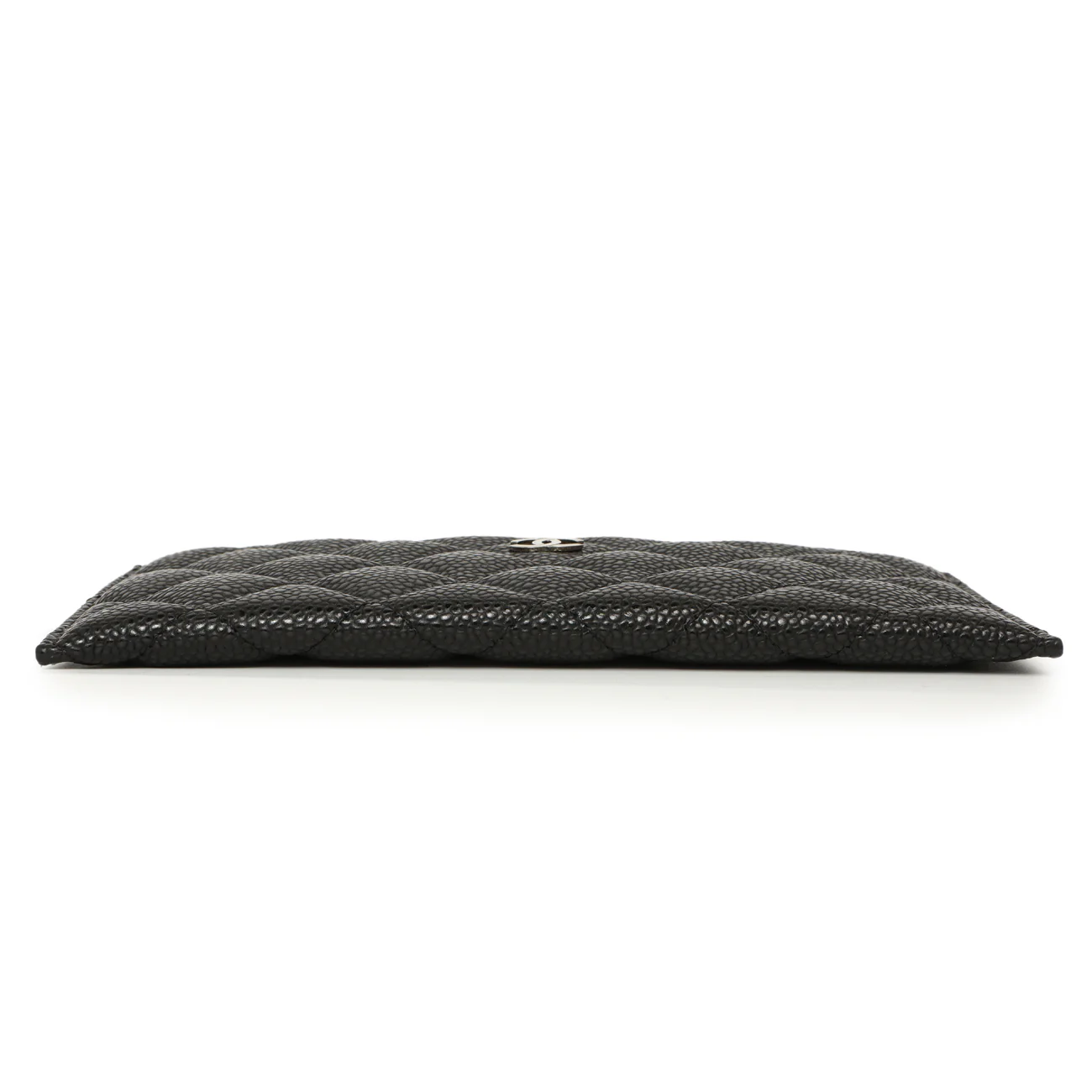 Chanel Black Quilted Caviar Classic Zip Pouch - Image 3