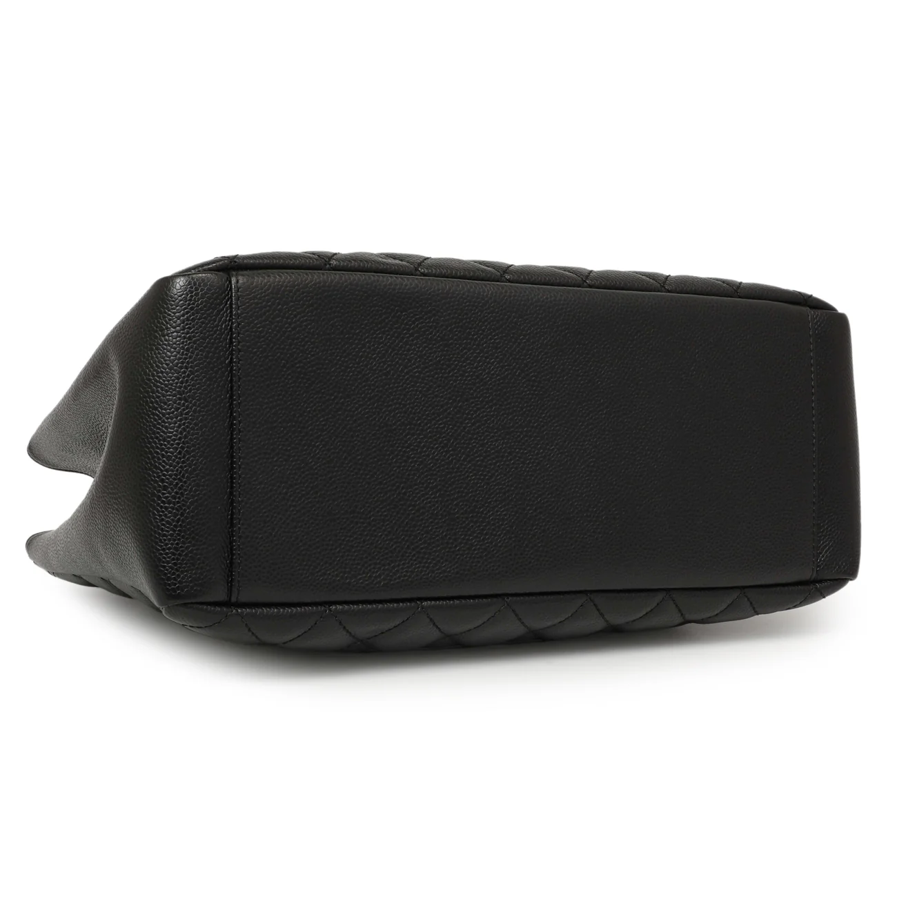 Chanel Black Quilted Caviar Grand Shopping Tote GST - Image 3