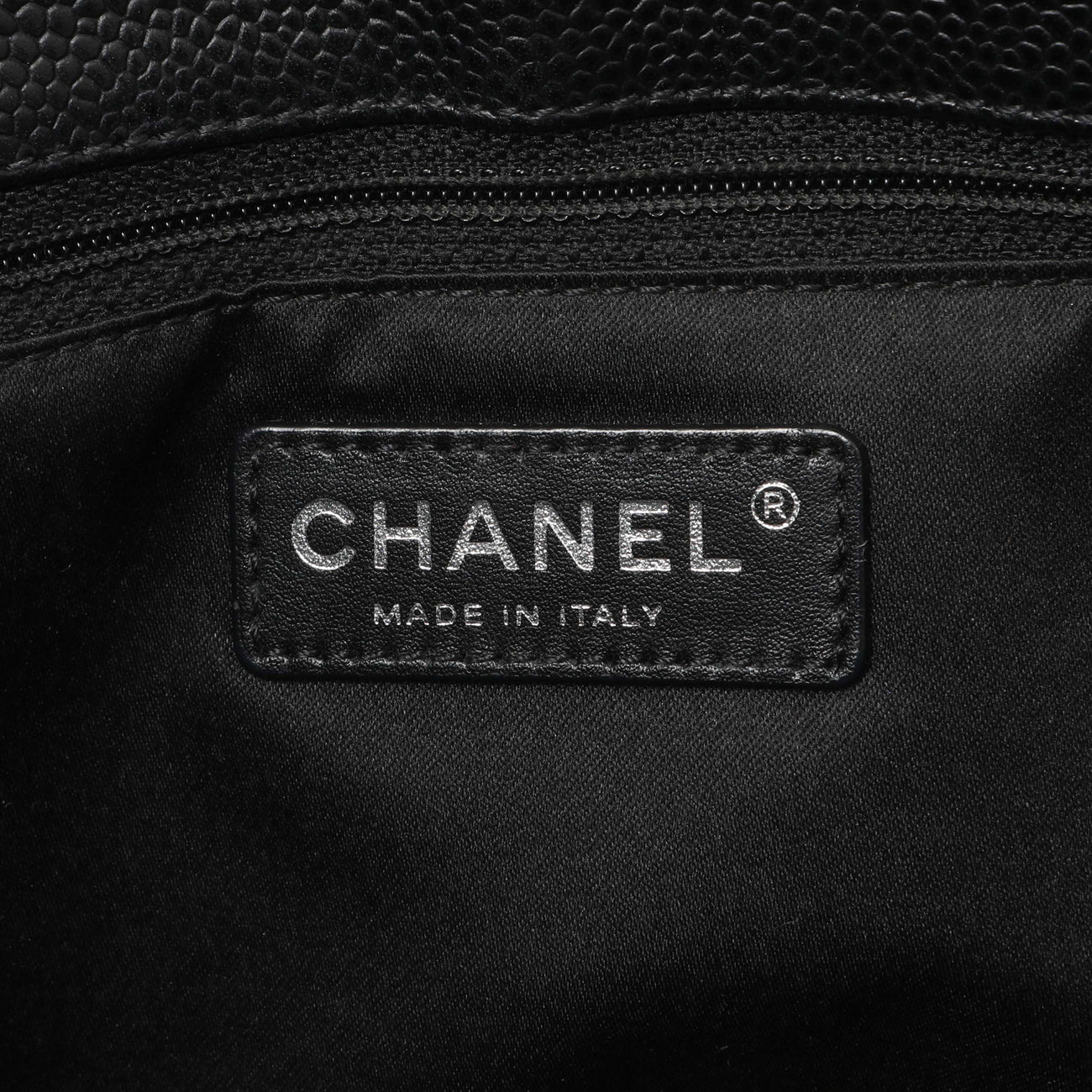 Chanel Black Quilted Caviar Grand Shopping Tote GST - Image 9