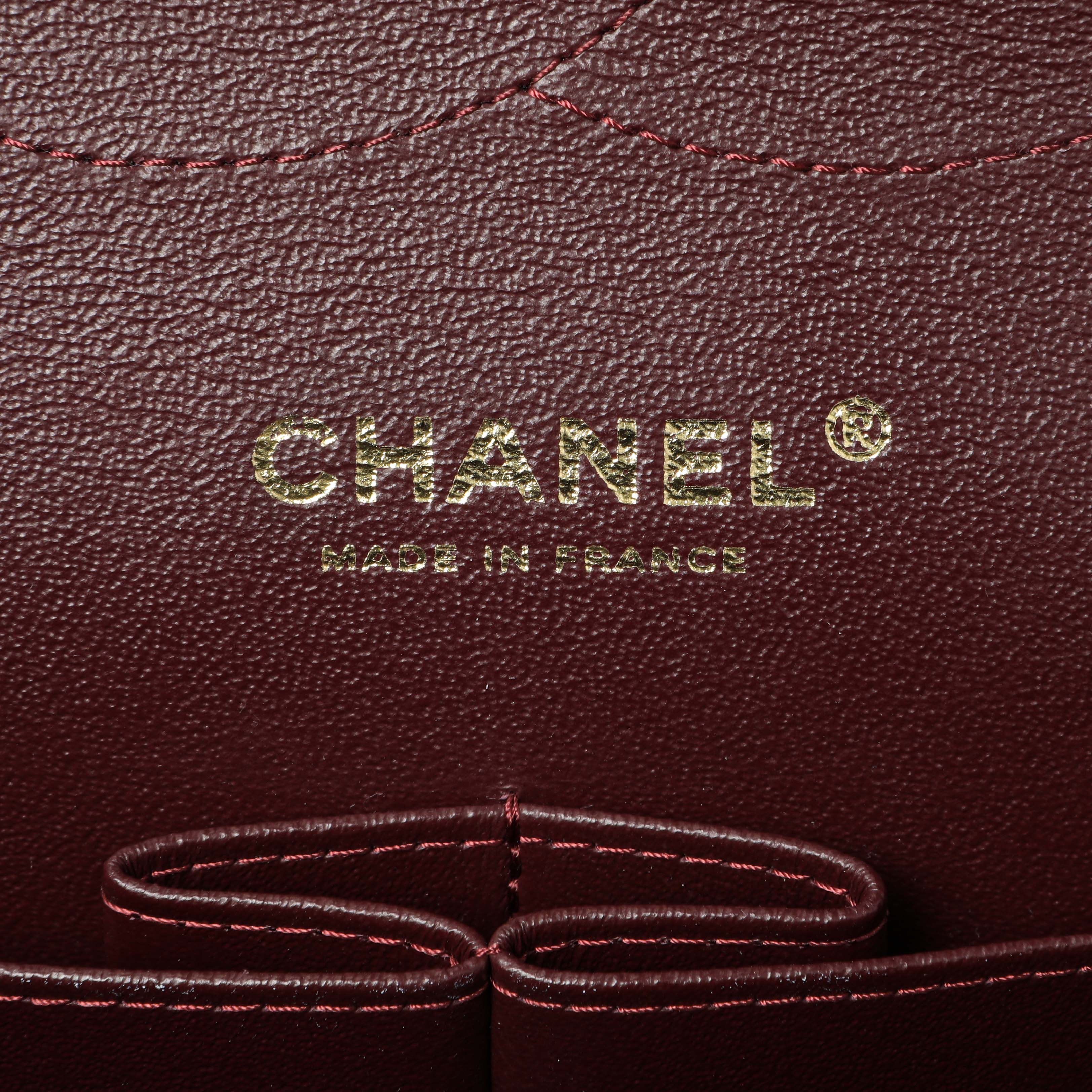 Chanel Black Quilted Caviar Jumbo Double Flap - Image 5