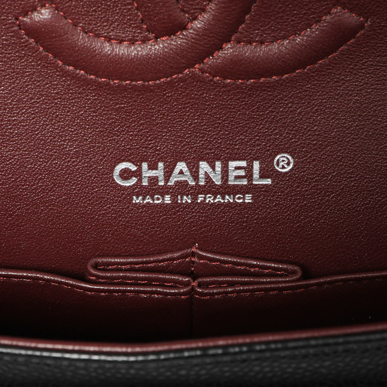Chanel Black Quilted Caviar Medium Classic Double Flap - Image 6