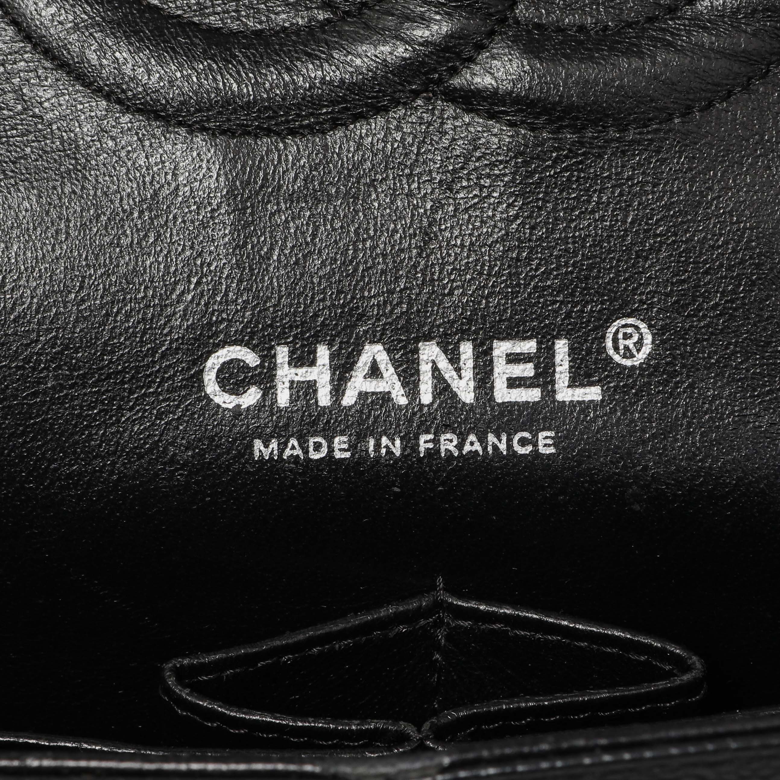 Chanel Black Quilted Caviar Medium Classic Double Flap - Image 9