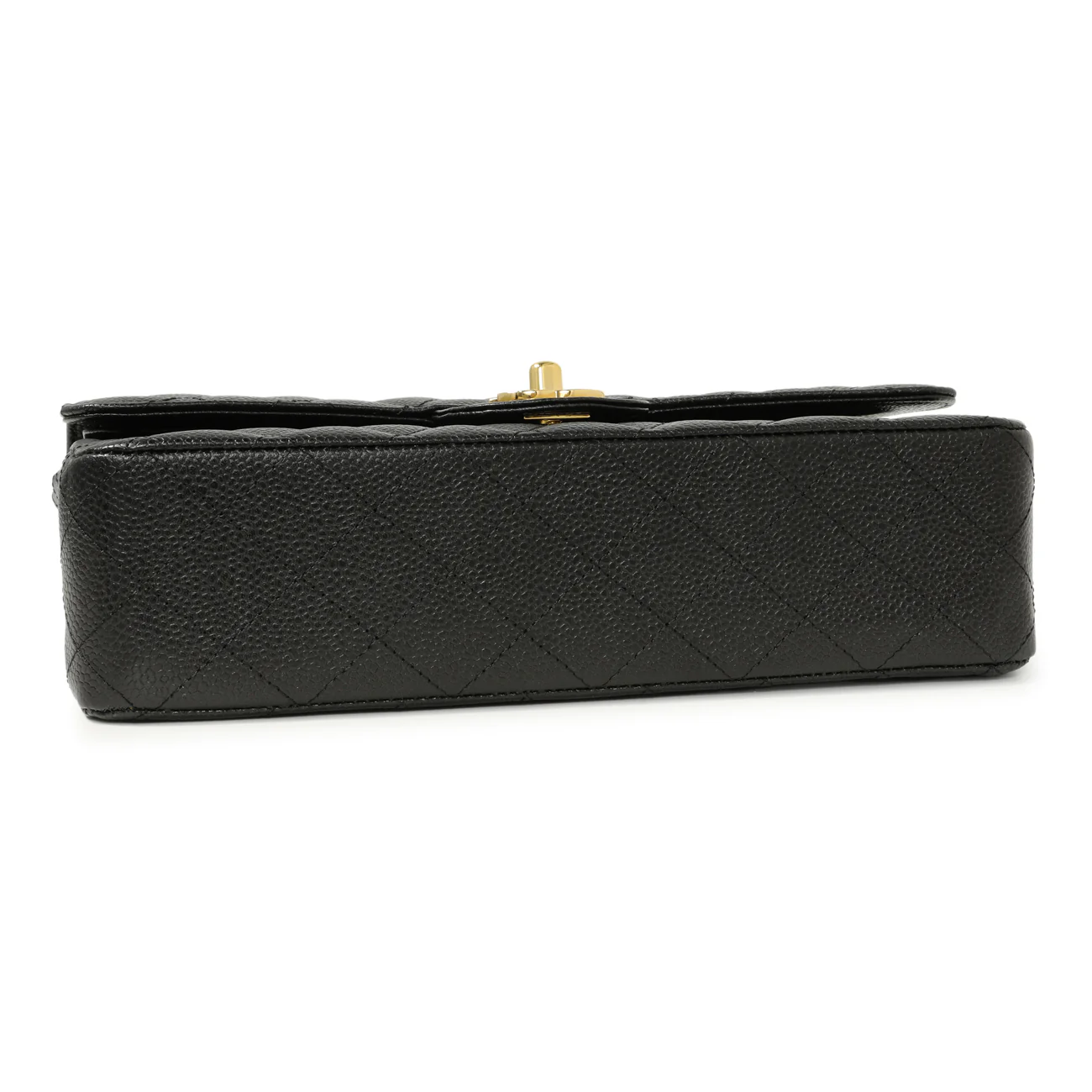Chanel Black Quilted Caviar Medium Classic Double Flap - Image 3