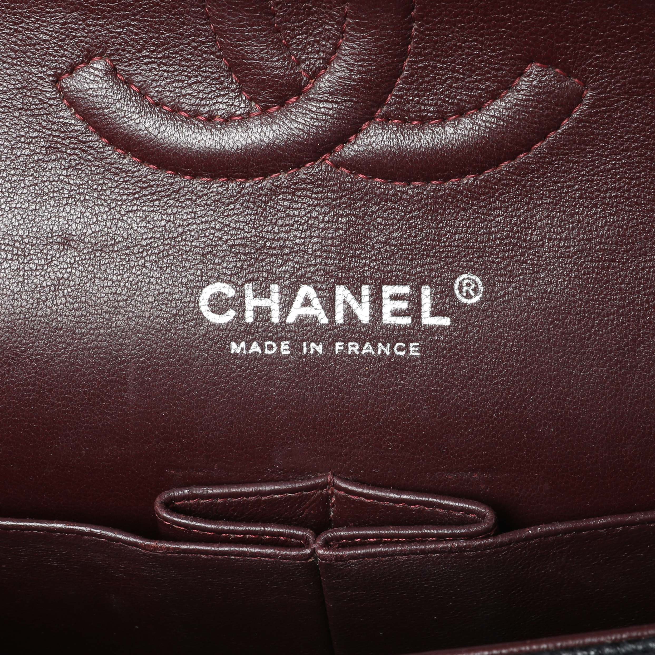 Chanel Black Quilted Caviar Medium Classic Double Flap - Image 9