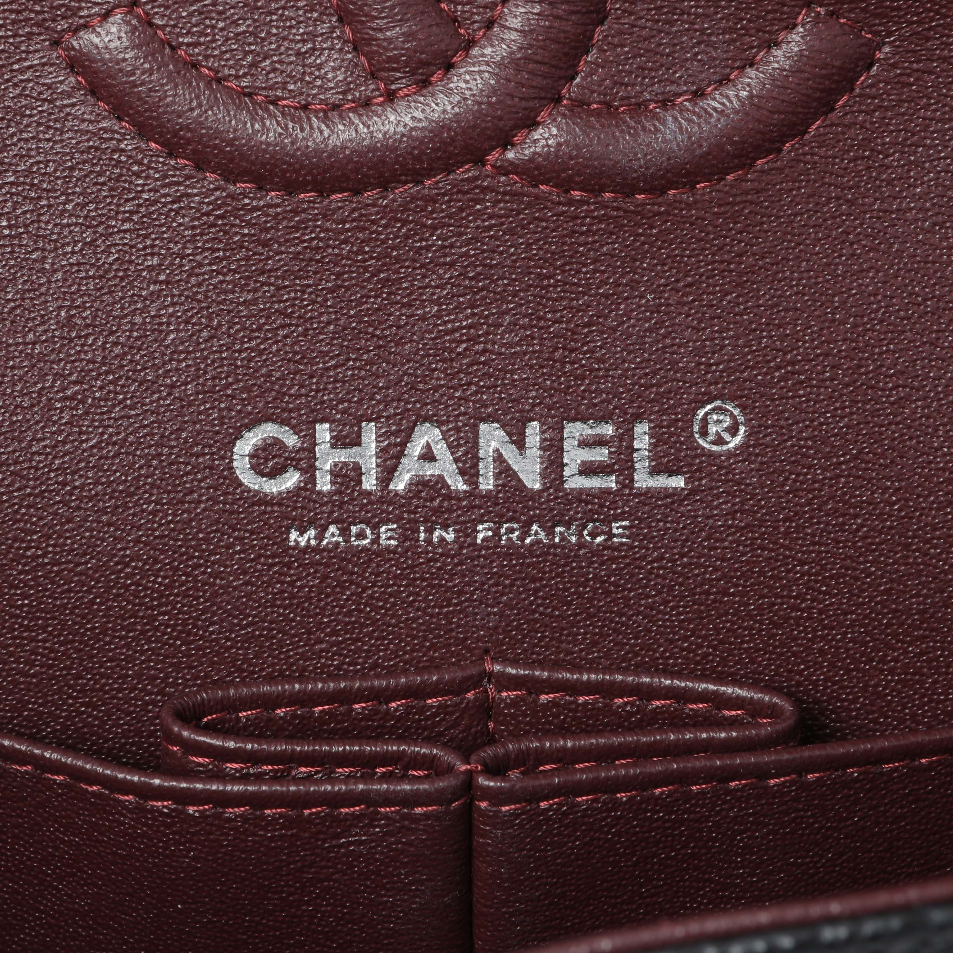 Chanel Black Quilted Caviar Small Classic Double Flap - Image 5