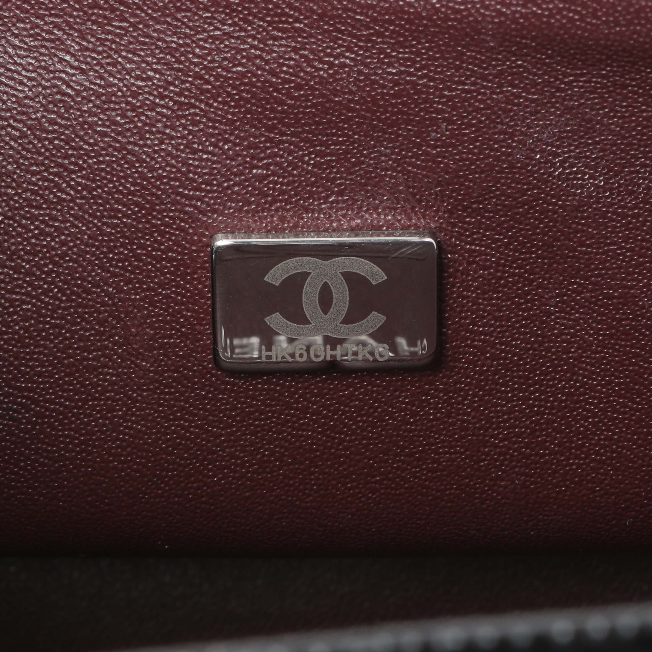 Chanel Black Quilted Caviar Small Classic Double Flap - Image 6