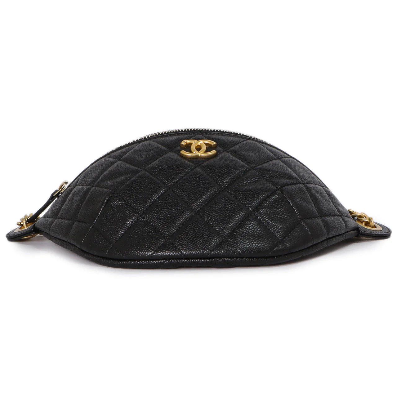 Chanel Black Quilted Caviar Sweetheart Bum Bag - Image 3