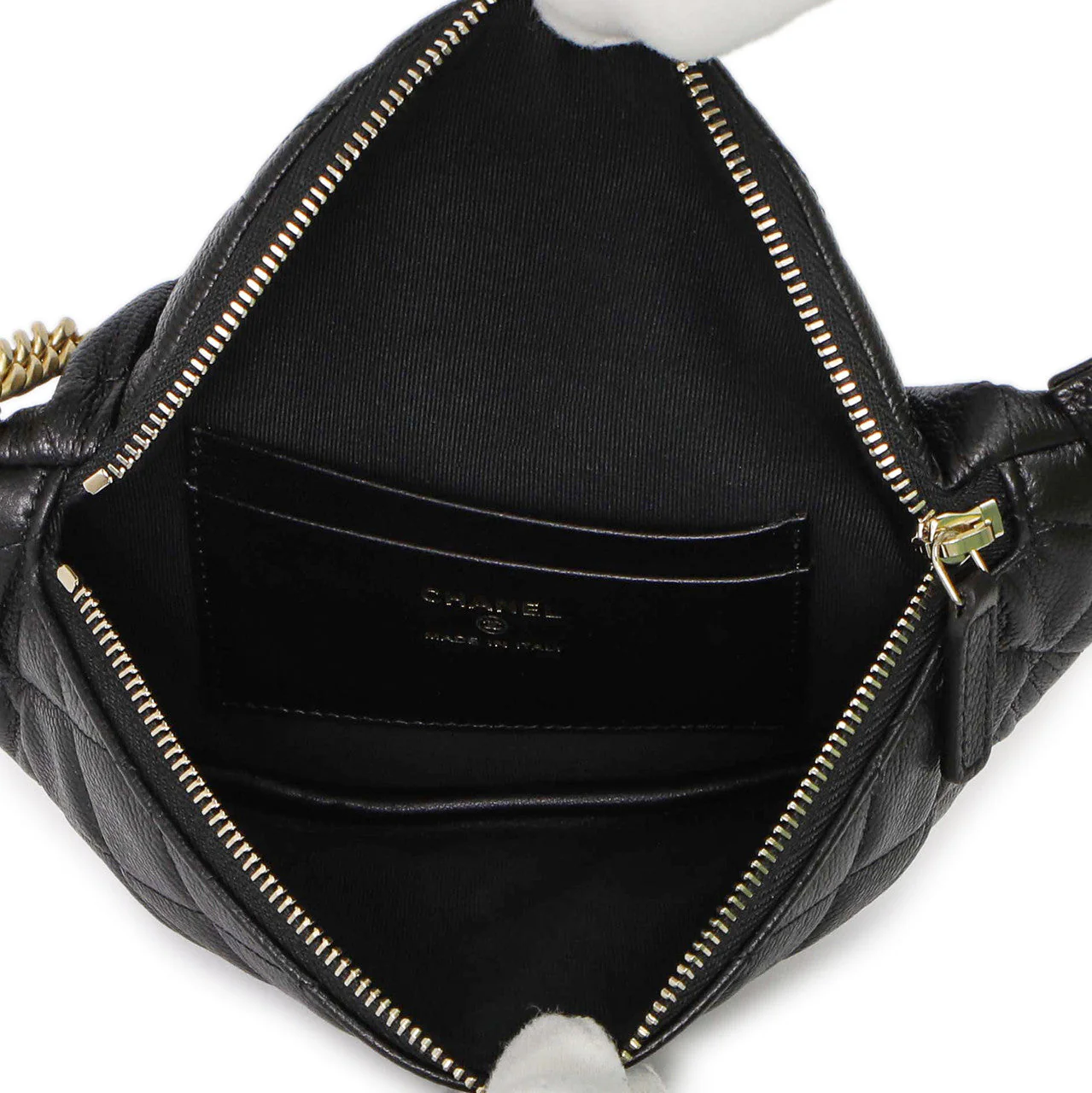 Chanel Black Quilted Caviar Sweetheart Bum Bag - Image 4