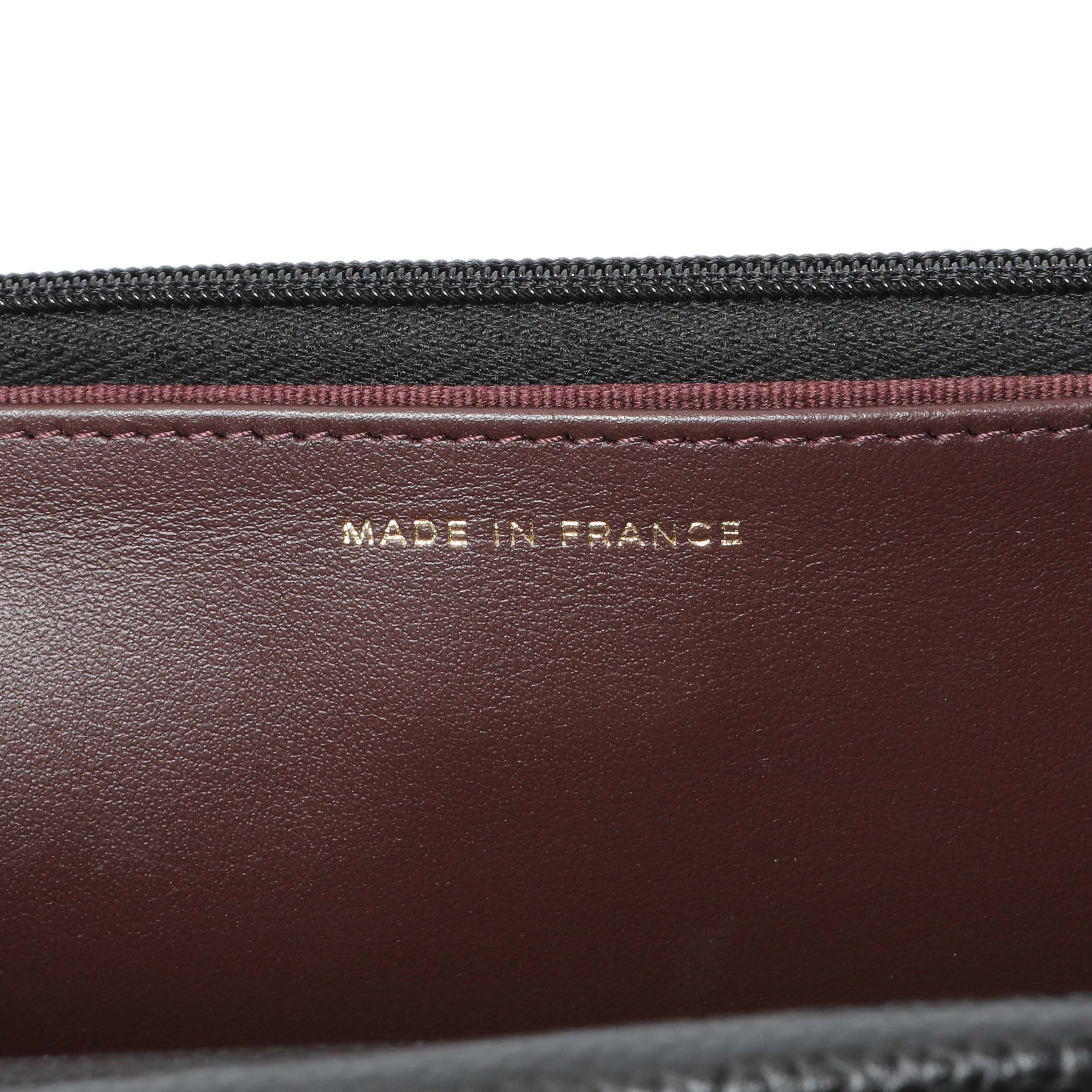Chanel Black Quilted Caviar Wallet on Chain - Image 6